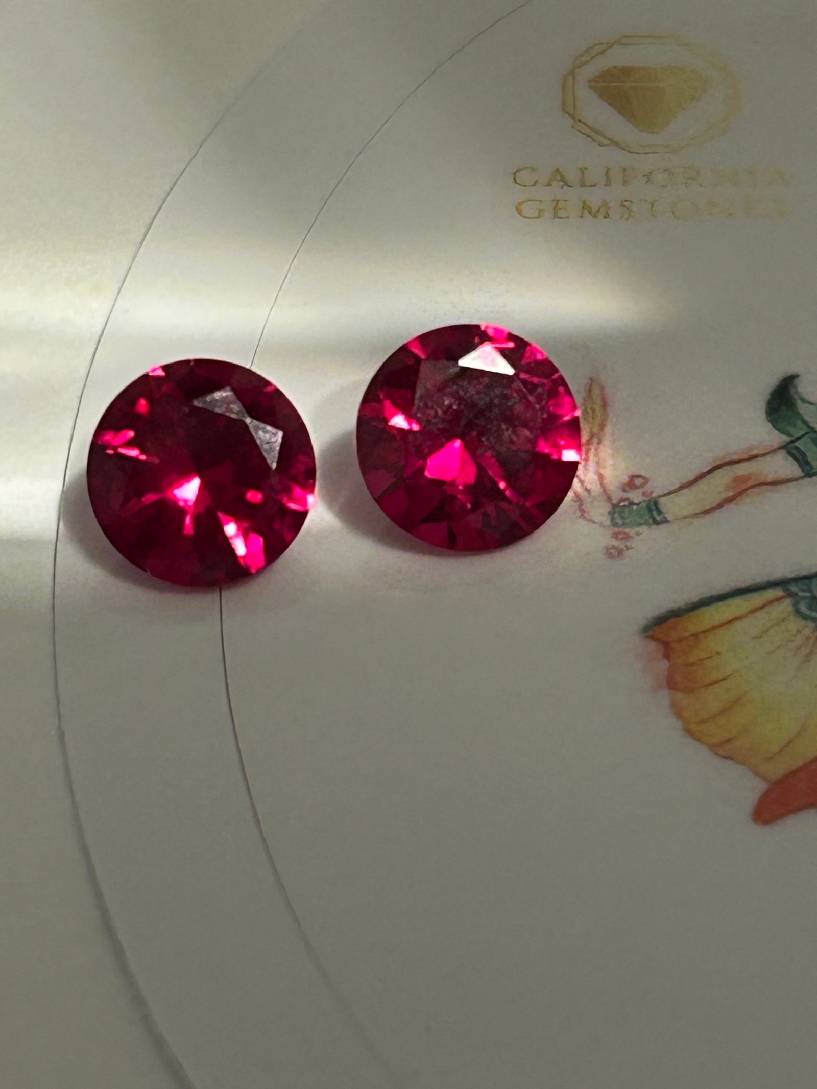 5 Carat --- Myanmar Red Ruby PAIR ---- Oval Cut - 2