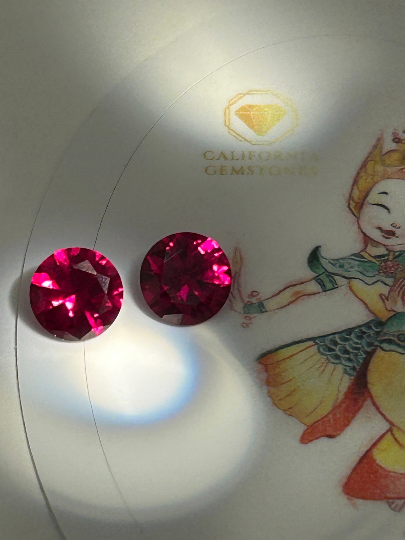 5 Carat --- Myanmar Red Ruby PAIR ---- Oval Cut - 3