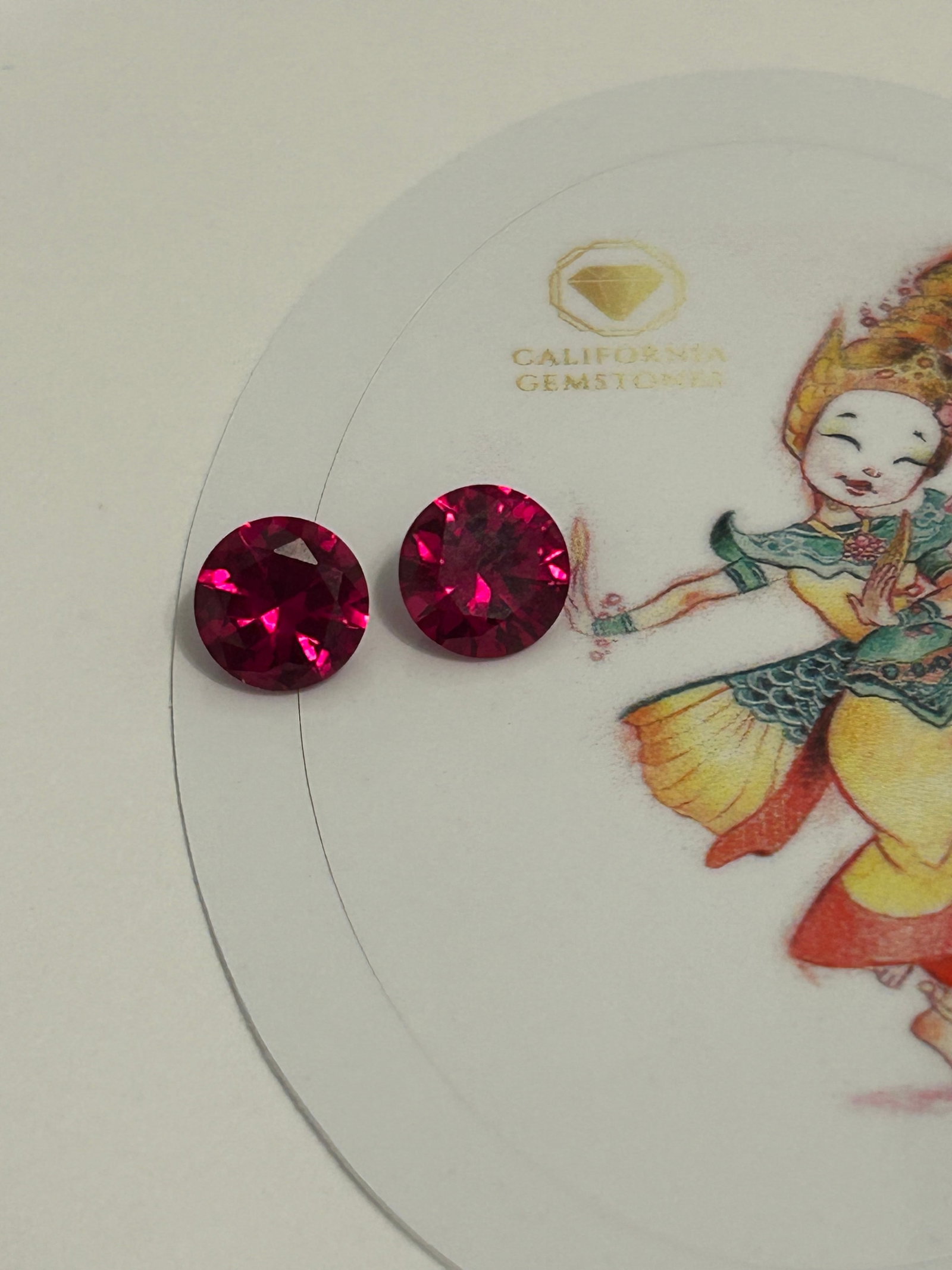 5 Carat --- Myanmar Red Ruby PAIR ---- Oval Cut - 4