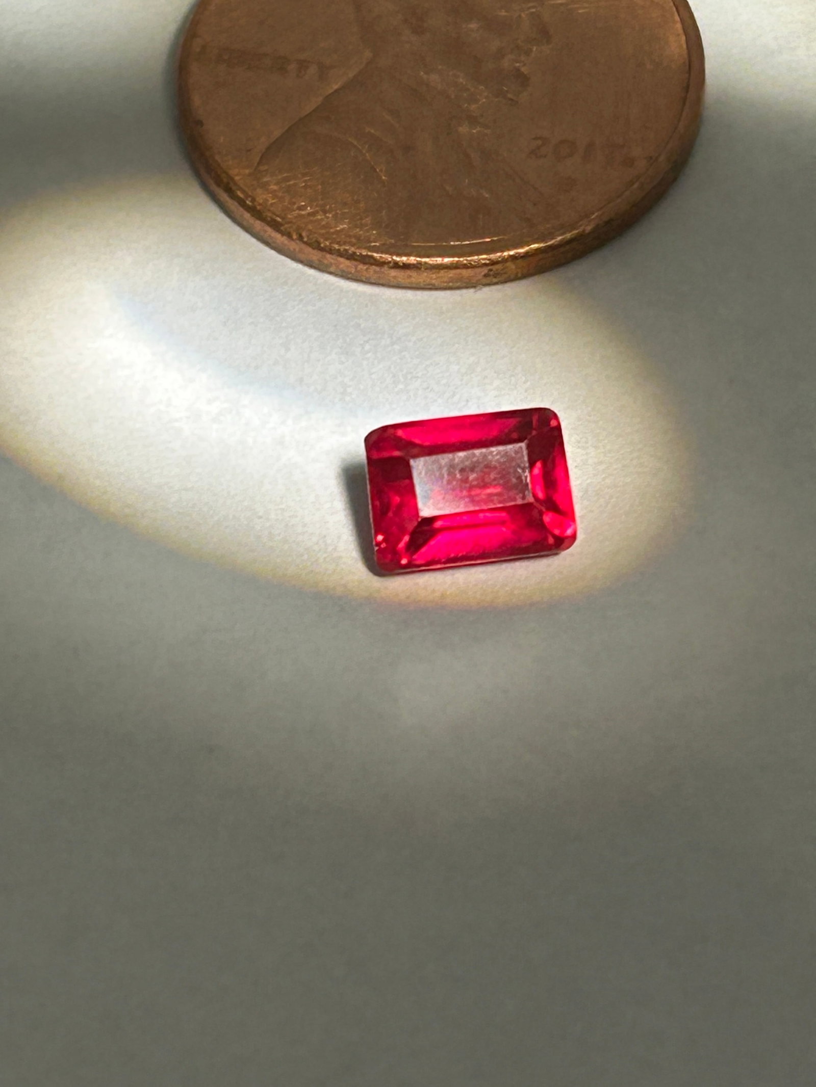 1.50 Carat ---- Blood Red Ruby ---- Baguette Cut (1 of 4)