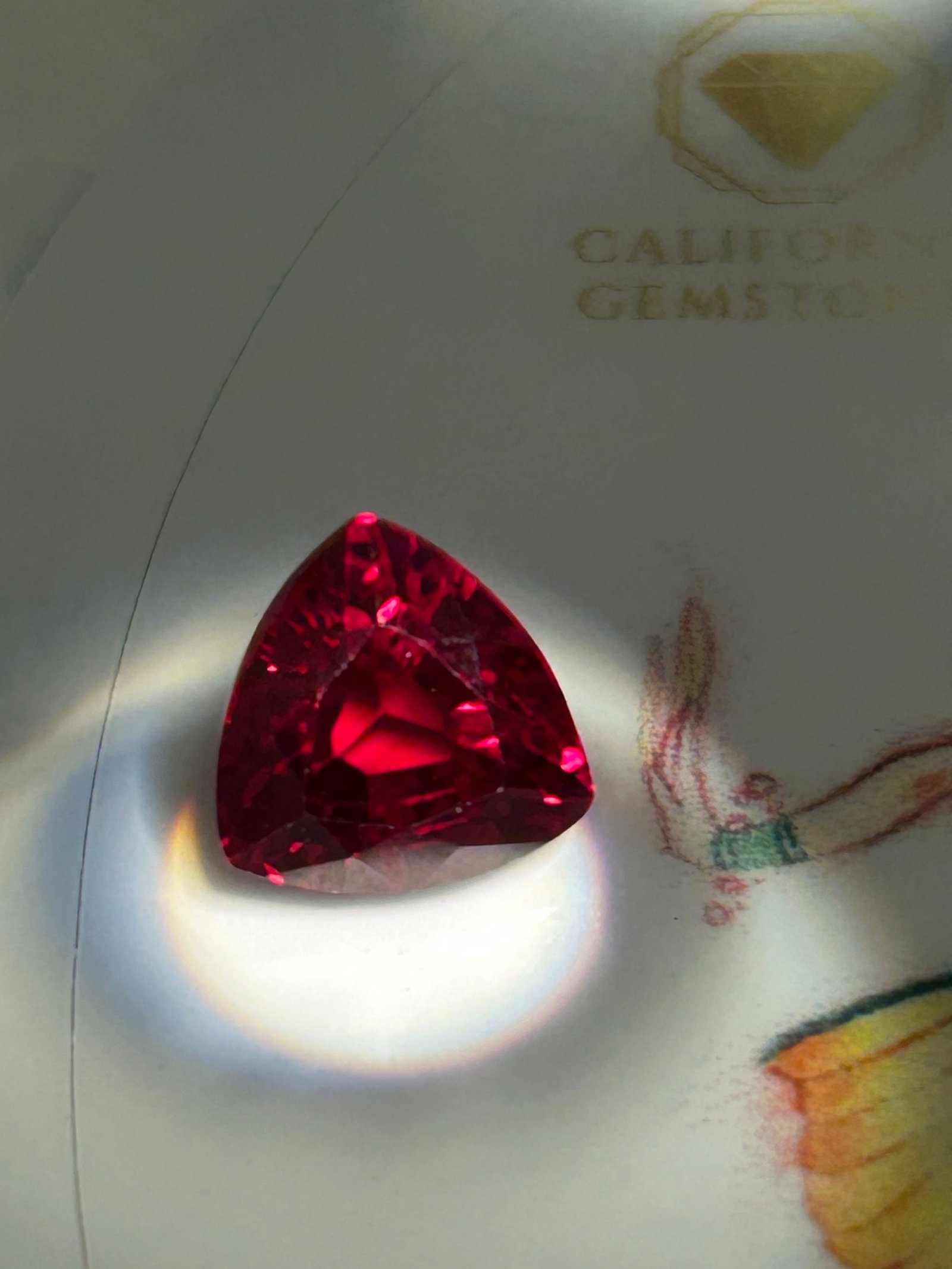4.4 Carat ---- Mozambique Garnet ---- Trillion Cut (1 of 4)