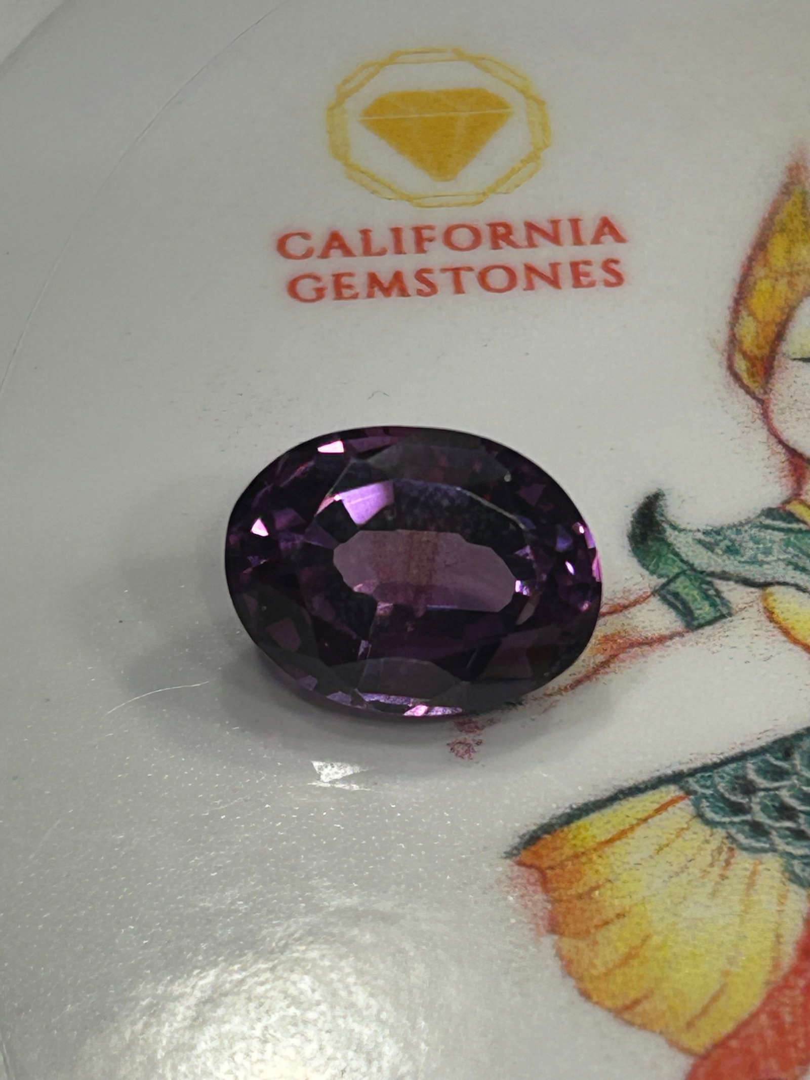 6.10 Carat --- Java Plum Sapphire --- Oval Cut - 2
