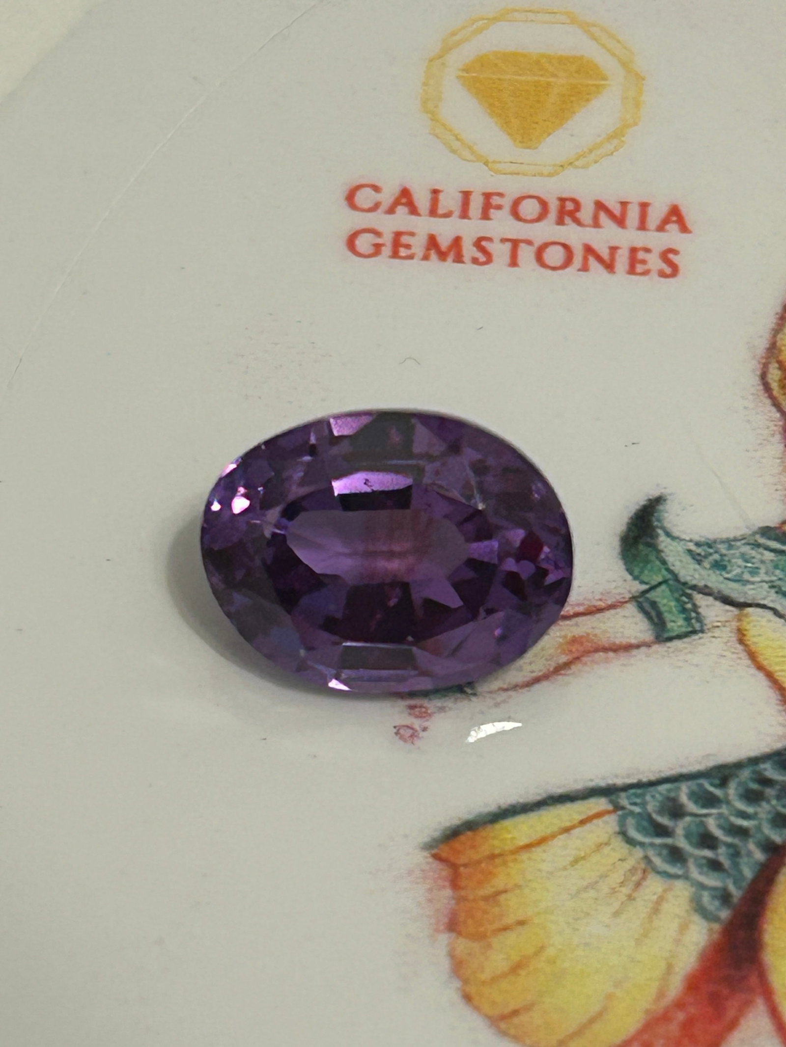 6.10 Carat --- Java Plum Sapphire --- Oval Cut - 3