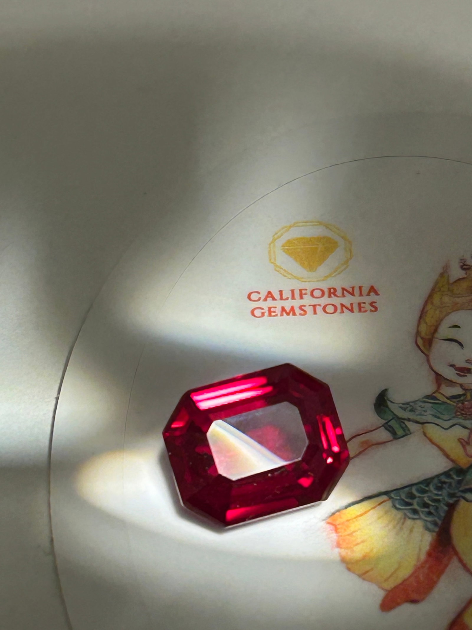 10 Carats -- Myanmar Red Ruby--- Emerald Step Cut ---GGI Certified (1 of 4)
