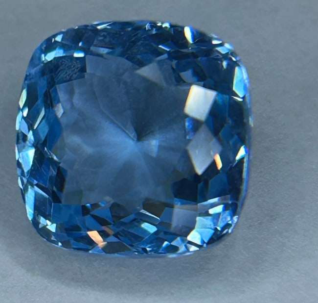 16.45 Carat --- Brazilian Aquamarine --- Cushion Cut ---- EGL Certified (1 of 4)
