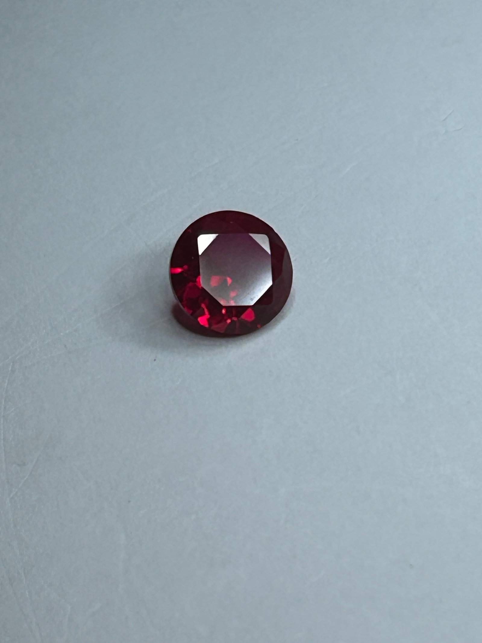 3.5 Carat --- Mozambique Red Ruby --- Round Cut - 3