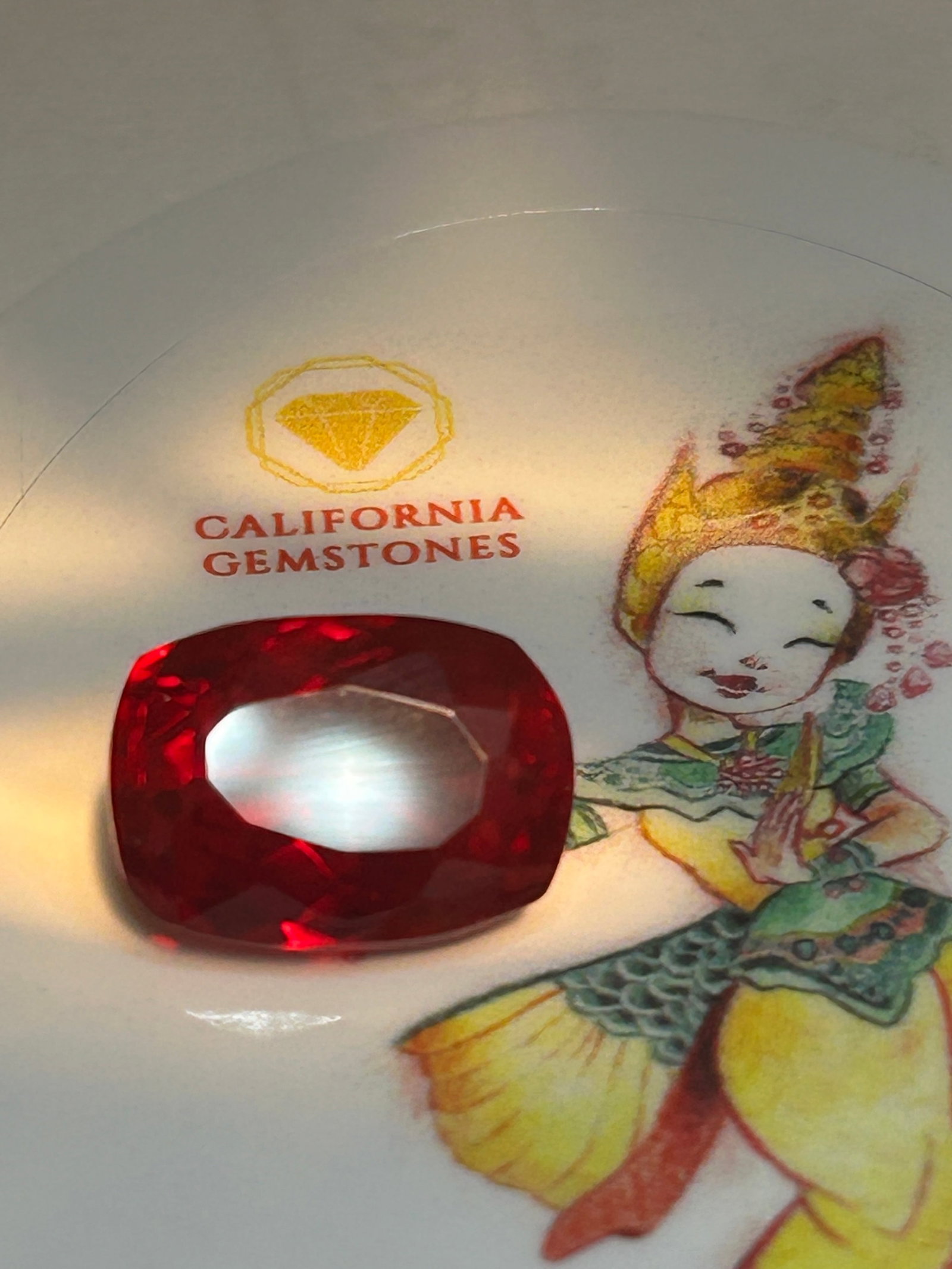 9.0 Carat ---- Natural Mozambique Blood Red Ruby --- Cushion Cut ---- EGL Certified (1 of 5)
