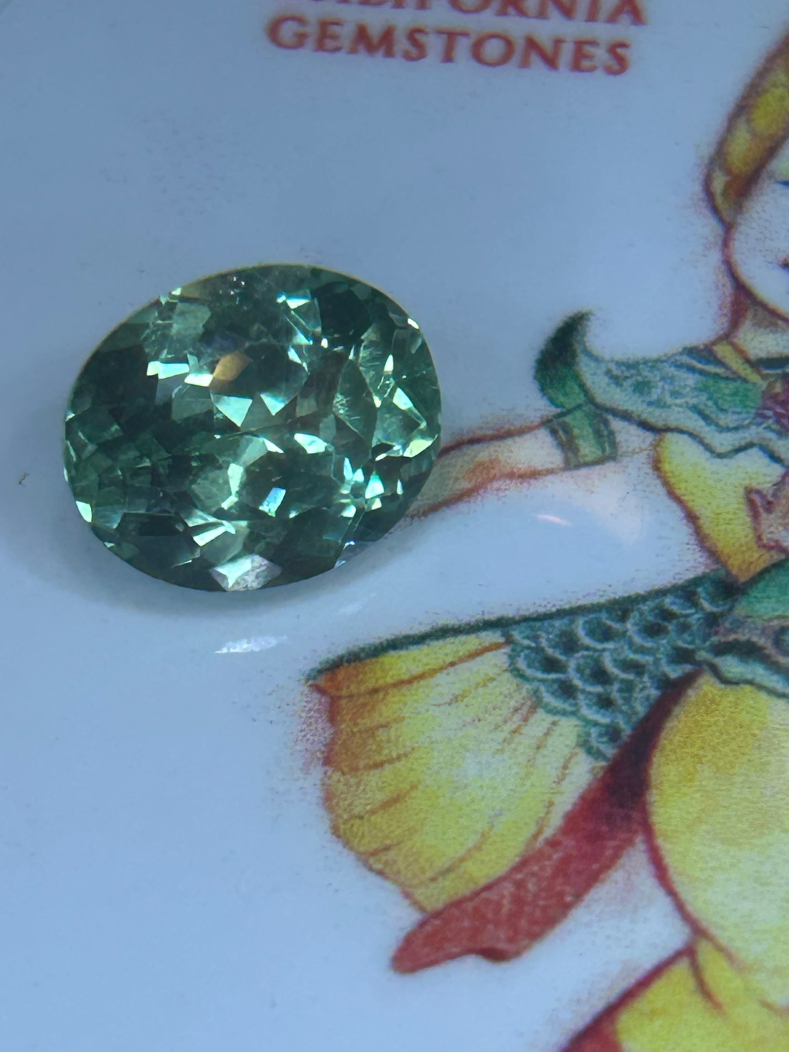 5.85 Carat ---- Natural Mozambique Blue Green Tourmaline ---- Oval Cut ---- AGSL Certified: Highly coveted for its aquatic tones, this exact size, color profile, and versatile oval cut make it a prime candidate for a breathtaking centerpiece.