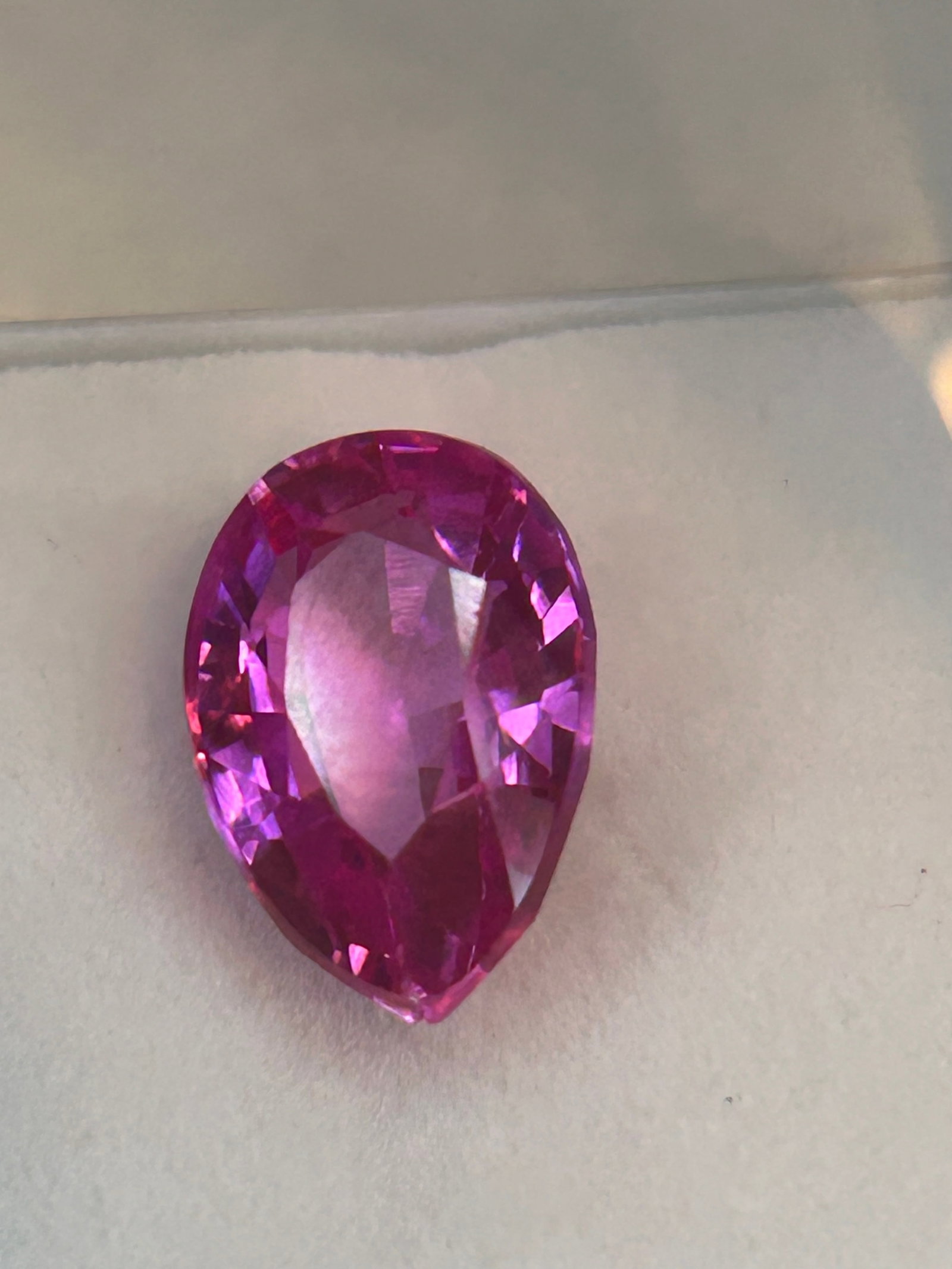 3.20 Carat --- Cambodian Pink Zircon --- Pear Cut --- GGI Certified (1 of 5)