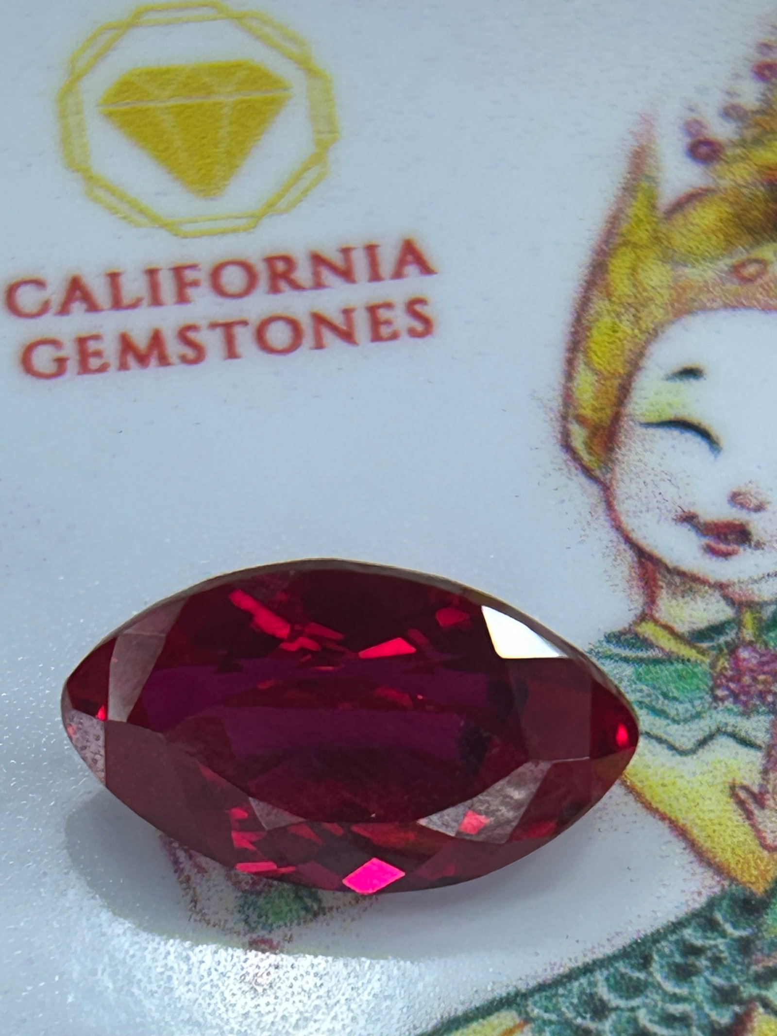 8.00 Carat --Natural Myanmar Ruby---Marquise Cut----GGI Certified: Burmese rubies are prized globally for their intense, deep red hues—frequently classified as "pigeon's blood"—strong fluorescence under UV light, and natural rutile needle inclusions (silk). The m