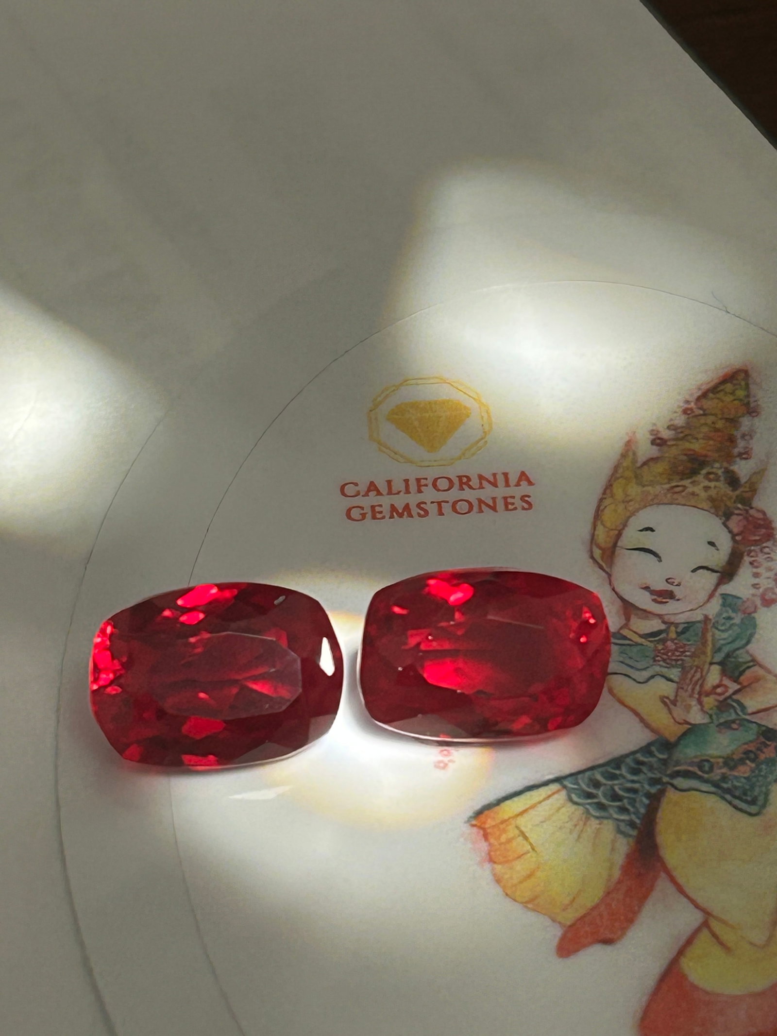 7.0 Carat ---- Mozambique Ruby PAIR ---- Mixed Oval Cushion Cut (1 of 5)