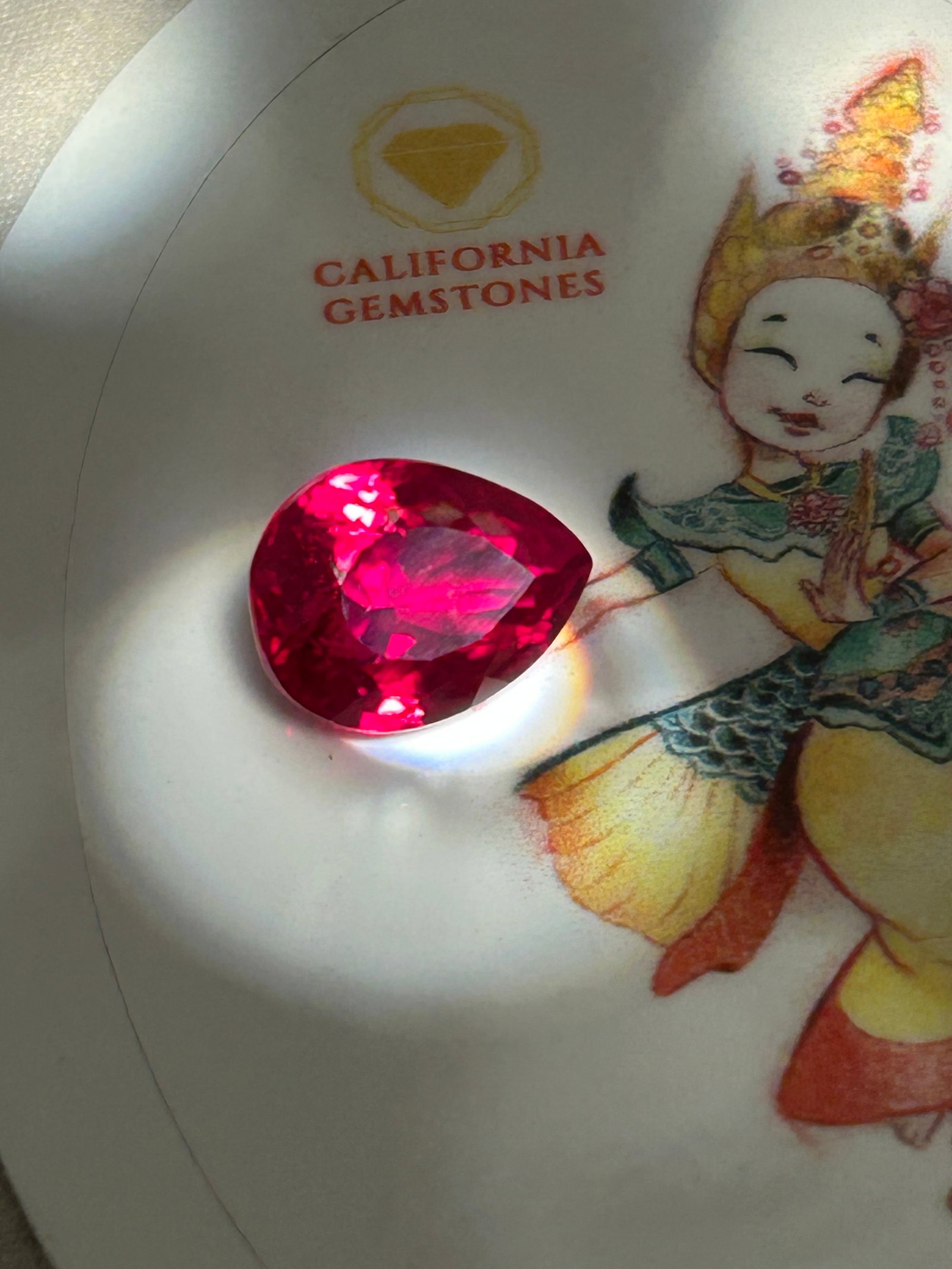 Top Tier 6.9 Carat ---- Mozambique Red Ruby ---- Pear Cut ---- GIE Certified (1 of 5)