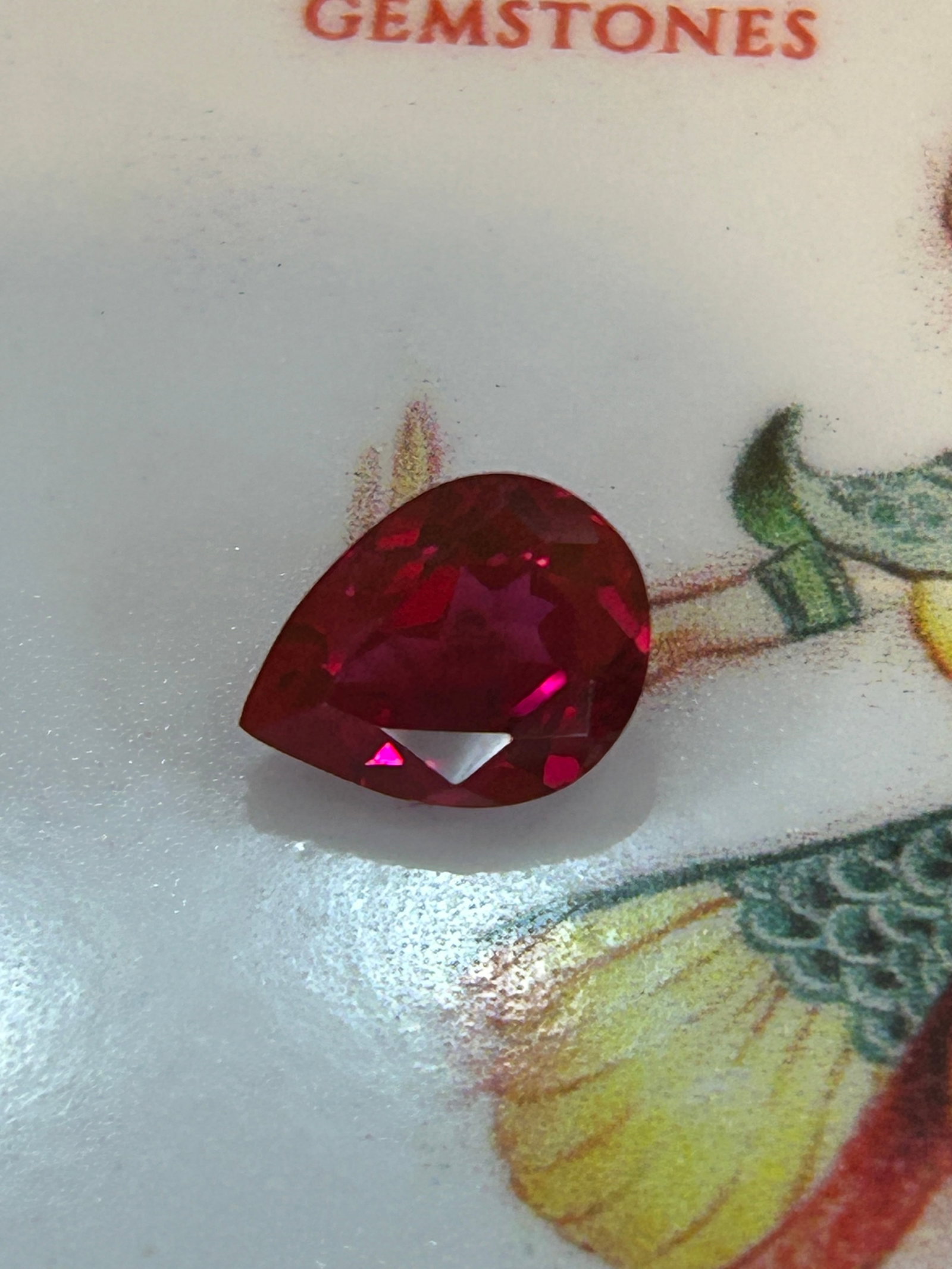 2.07 Carat ---- Natural Myanmar Ruby -- Pear Cut --- EGL Certified: A pinnacle of luxury with this breathtaking natural Burmese ruby. Cut into an elegant and elongated pear shape, this gemstone showcases the legendary, highly saturated color that has made Burmese