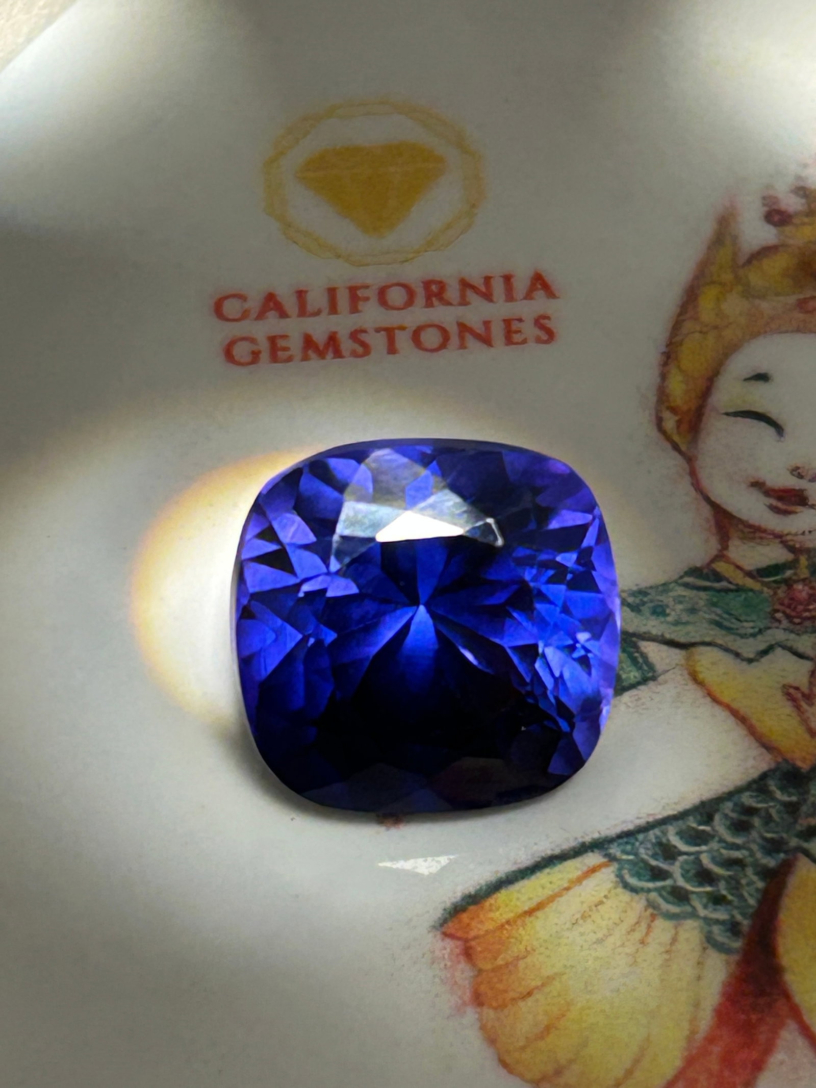 10.45 Carat ---- Natural Pakistani Kashmir Blue Sapphire -- Cushion Cut -EGL Certified (1 of 5)