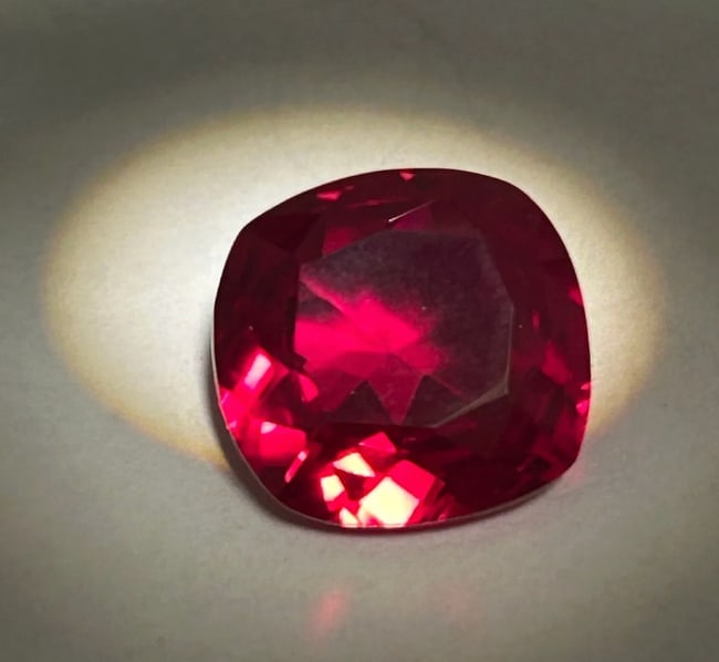 9.70 Carat ---- Natural Burmese Blood Ruby ---- Cushion Cut ---- Certified (1 of 4)