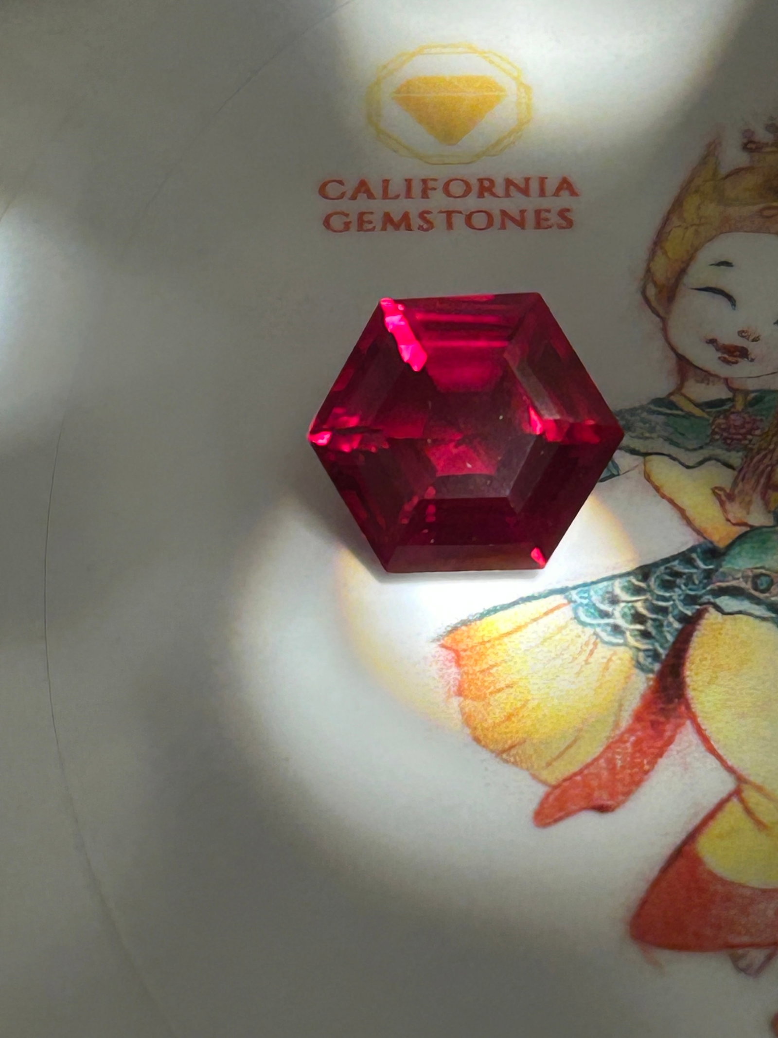 7.75 Carat ---- Natural Mozambique Red Ruby --- Asscher Cut---- Certified (1 of 2)