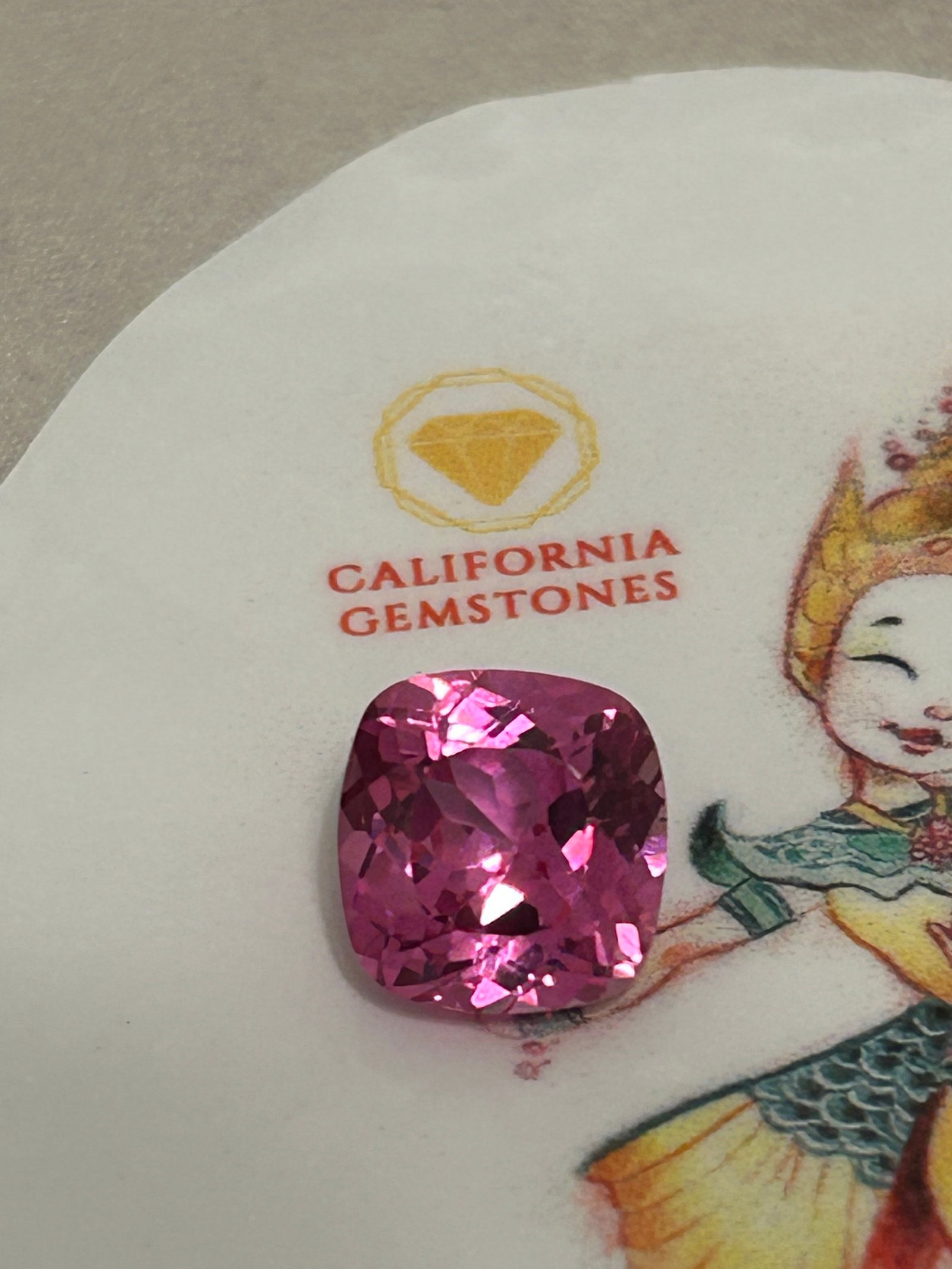 7.00 Carat --- Natural Padparadscha Sapphire--- Cushion Cut --- EGL Certified: A significant, premium-sized gemstone. Baguette cuts are elongated, rectangular, or tapered, often used to create geometric, vintage-style jewelry. These stones are frequently featured in high-end, ha