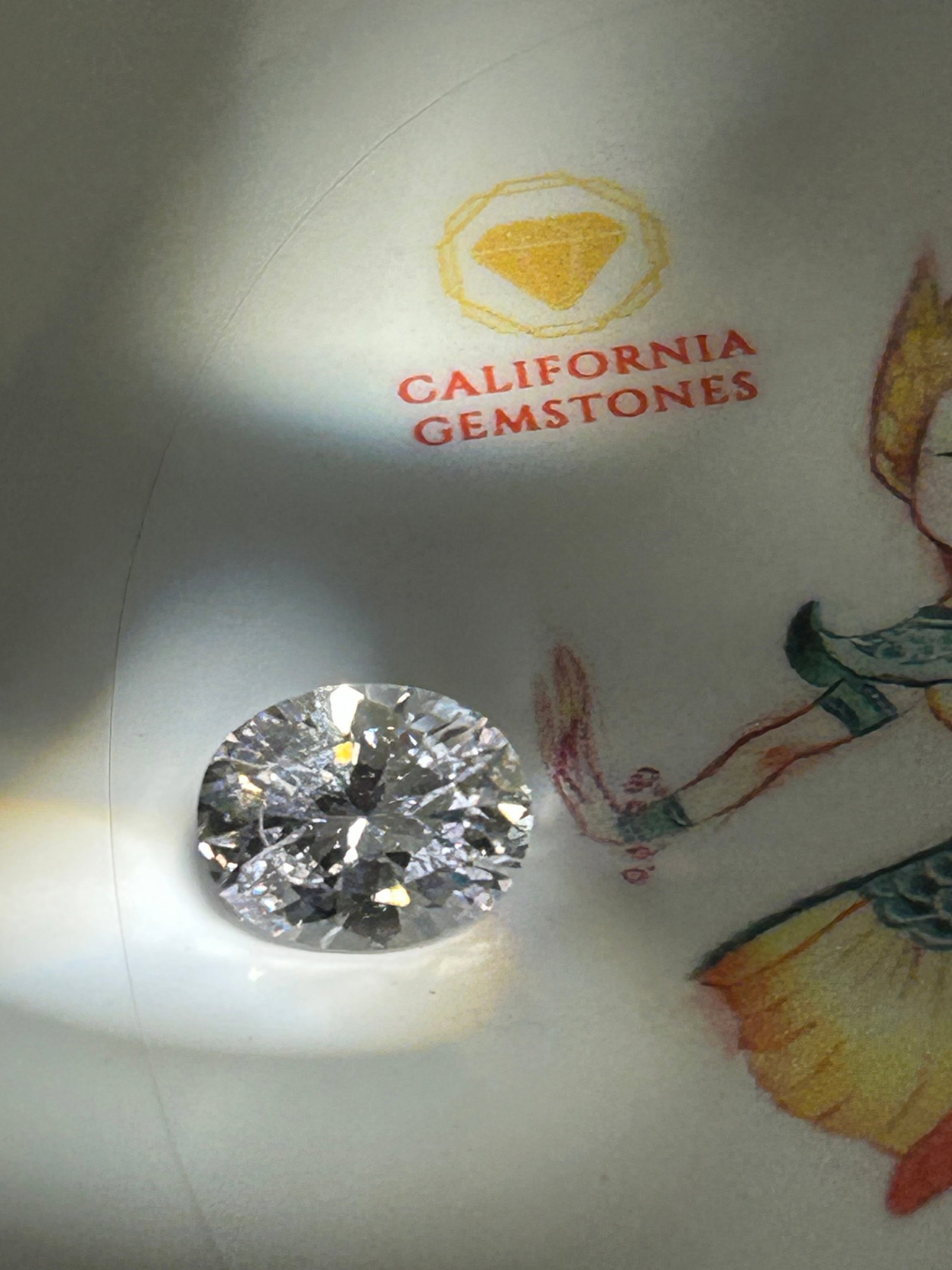 4.60 Carat ---- Natural White Zircon--- Oval Cut-- Certified (1 of 3)
