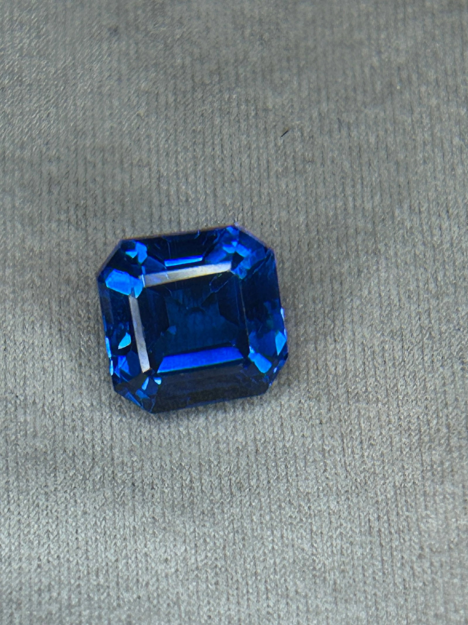 3.70 Carat -- Natural Topaz-- Asscher Cut--- AGL Certified: A striking, substantial gemstone. At this weight, it creates a bold, architectural centerpiece. Because topaz is highly dense, a 3.70 carat stone will look slightly more compact than a diamond of the 