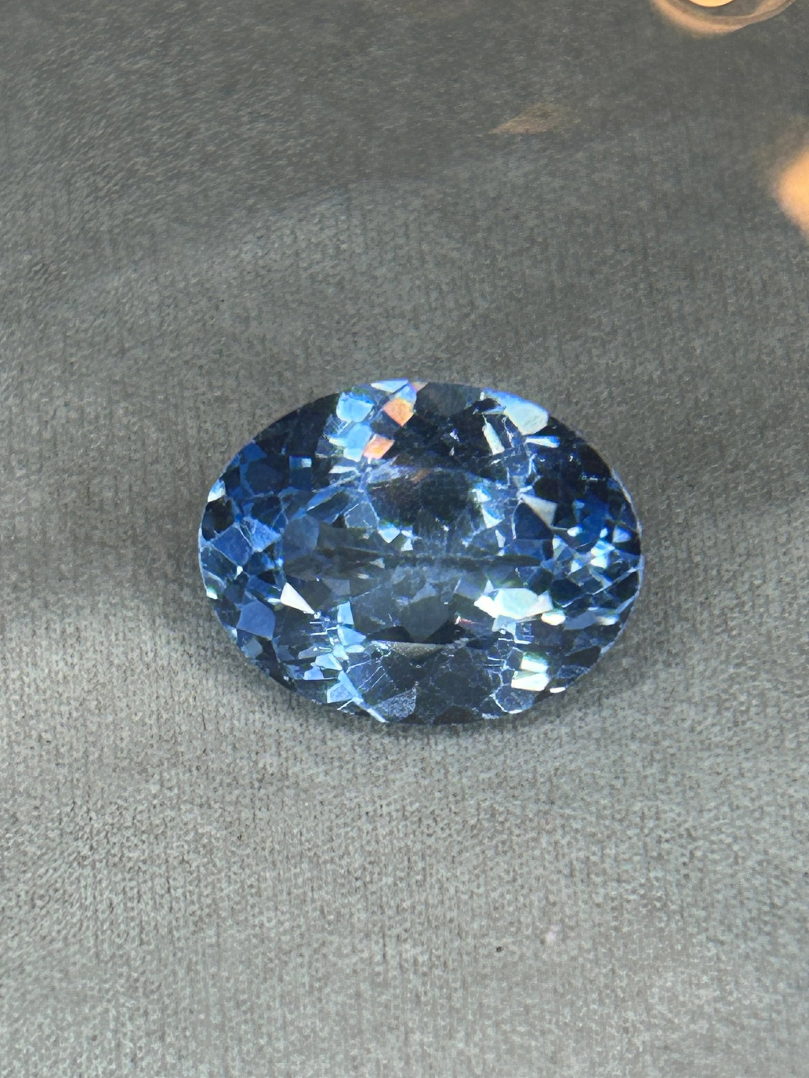 7.30 Carat ---- Natural Namibian Jeremejevite ----Oval Cut ----AGL Certified (1 of 3)