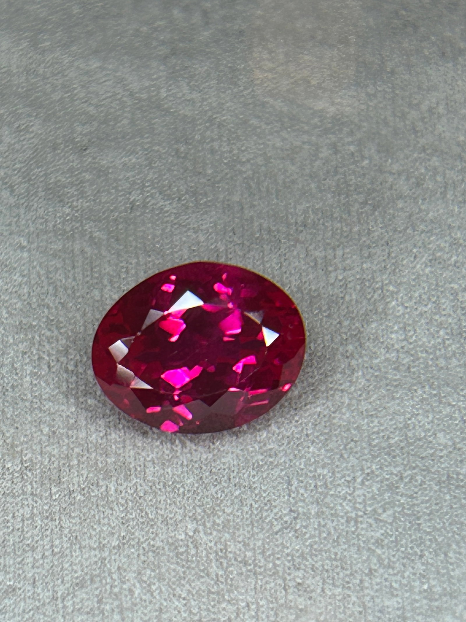 4.45 Carat ---- Natural Mozambique Ruby ---Brilliant Oval Cut ----AGL Certified (1 of 3)