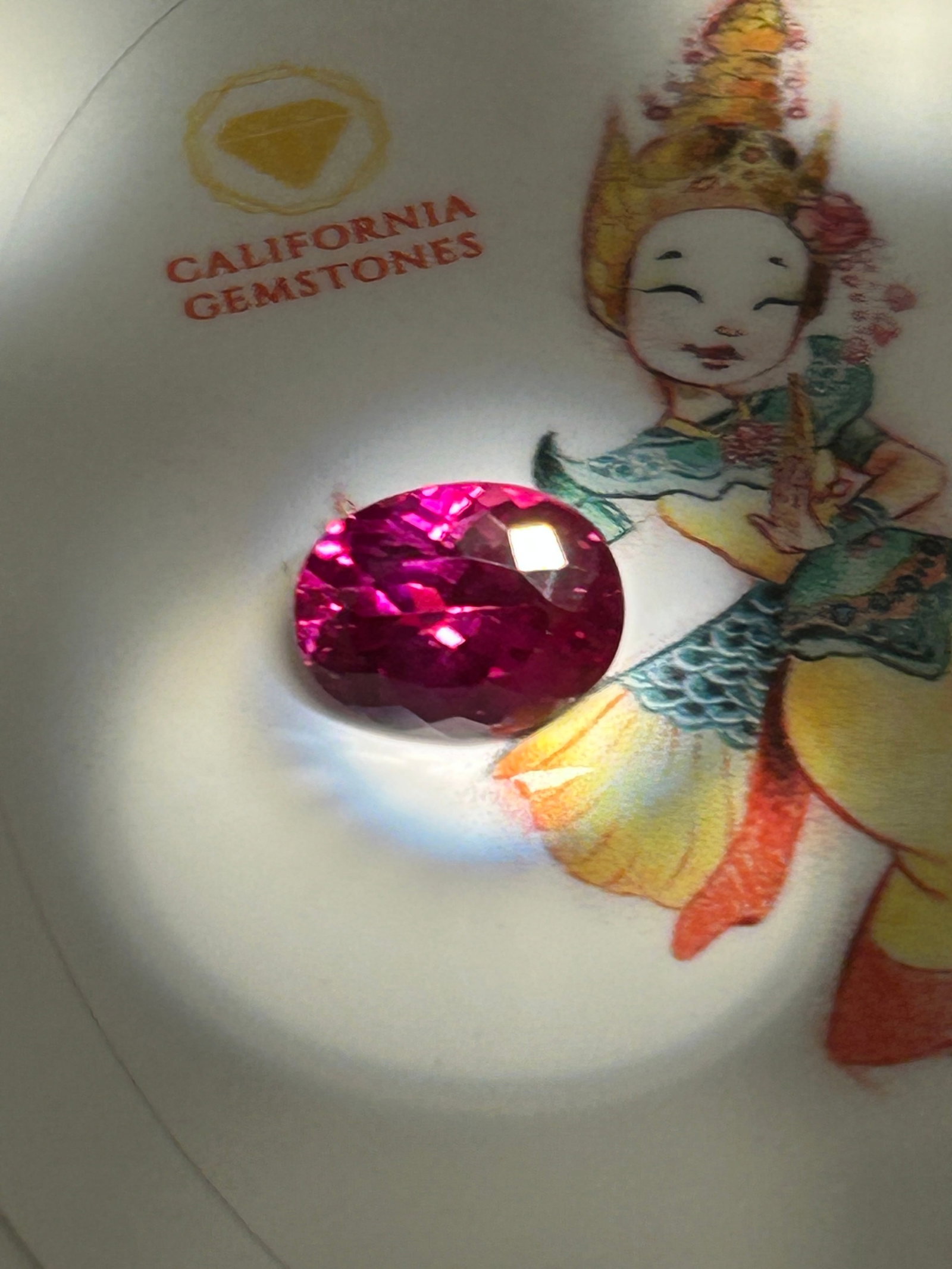 6.30 Carat ---- Natural Mozambique Raspberry Rhodolite---- Oval Cut ---- ASGL Certified: Natural rhodolite garnet originates from the famous mines of Mozambique. It features a highly desirable raspberry-red hue. The classic oval cut maximizes both color saturation and brilliance.