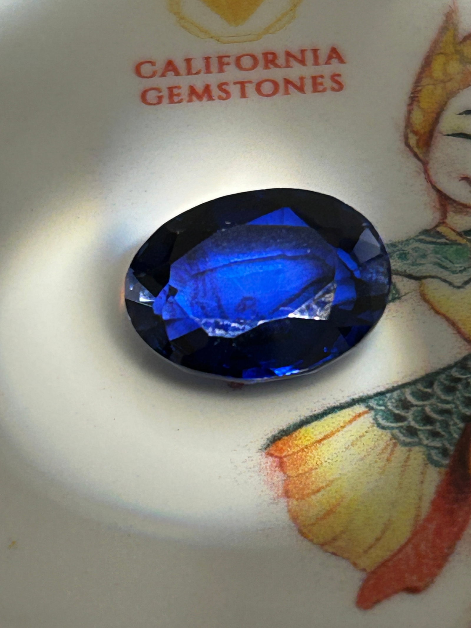 7.85 Carat ---Natural Blue Sapphire----Pear Cut----GGI Certified (1 of 3)