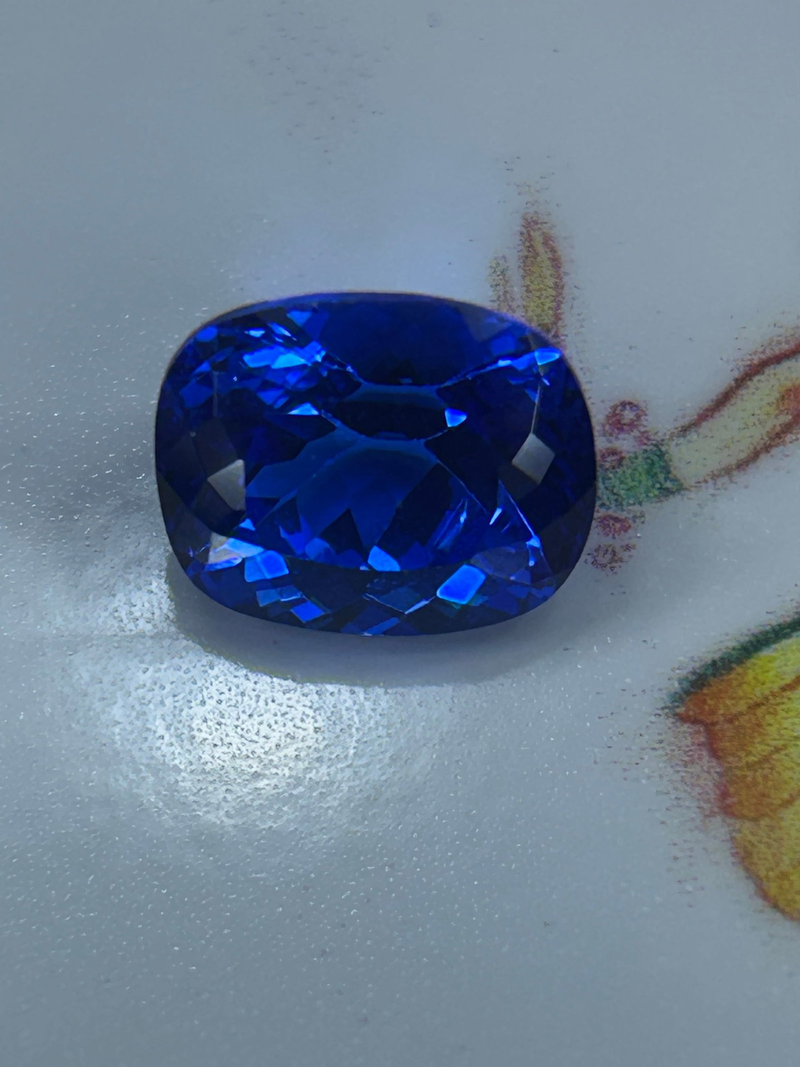 4.55 Carat Natural Tanzanite Brilliant Oval Cut AGL Certified