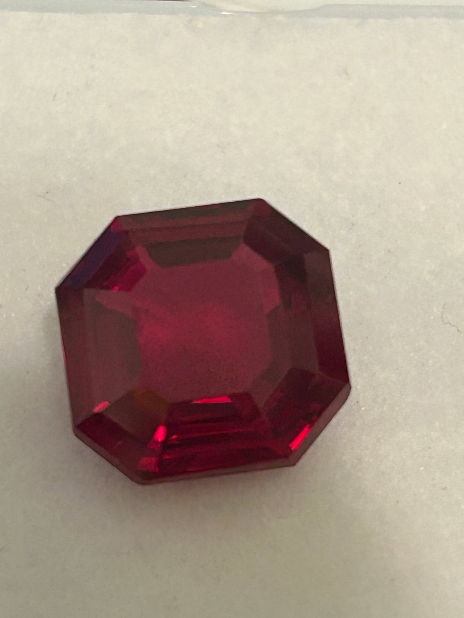 10.75 Carat Ruby Asscher Cut IGI Certified - 2
