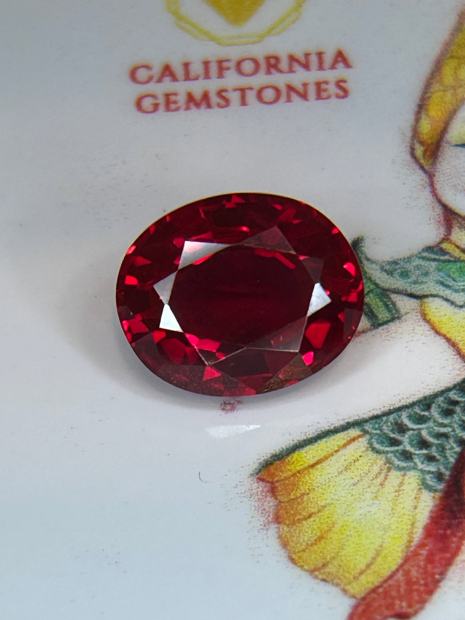 6.40 Carat ---- Natural Myanmar Ruby---- Oval Cut --- EGL Certified (1 of 4)
