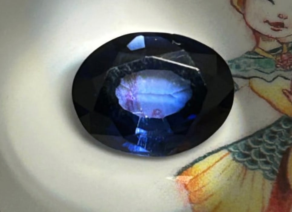 11.30 Carat ---- Natural Ceylon Blue Sapphire ----Oval Cut: Ceylon blue sapphire is an exceptional and rare gemstone. Originating from Sri Lanka (historically Ceylon), it is famous for its vibrant, vivid blue hue, and brilliant oval cut. Such a large, high-car