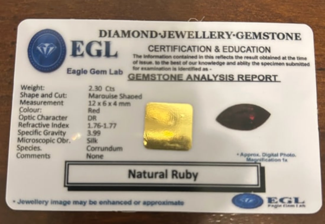 2.30 Carat ---- Natural Myanmar Ruby ----Marquise Cut - 3