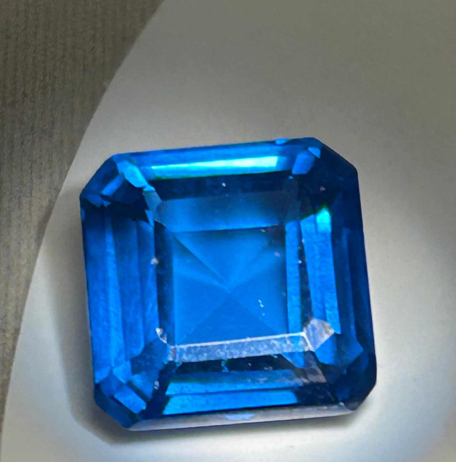 10 Carat ----Natural Santa Maria Aquamarine ----Asscher Cut: Deeper Blue collector stones command significant prices. A highly valuable, investment-grade collector’s gemstone. This premium gem showcases exceptional clarity, an elegant geometric step-cut patte