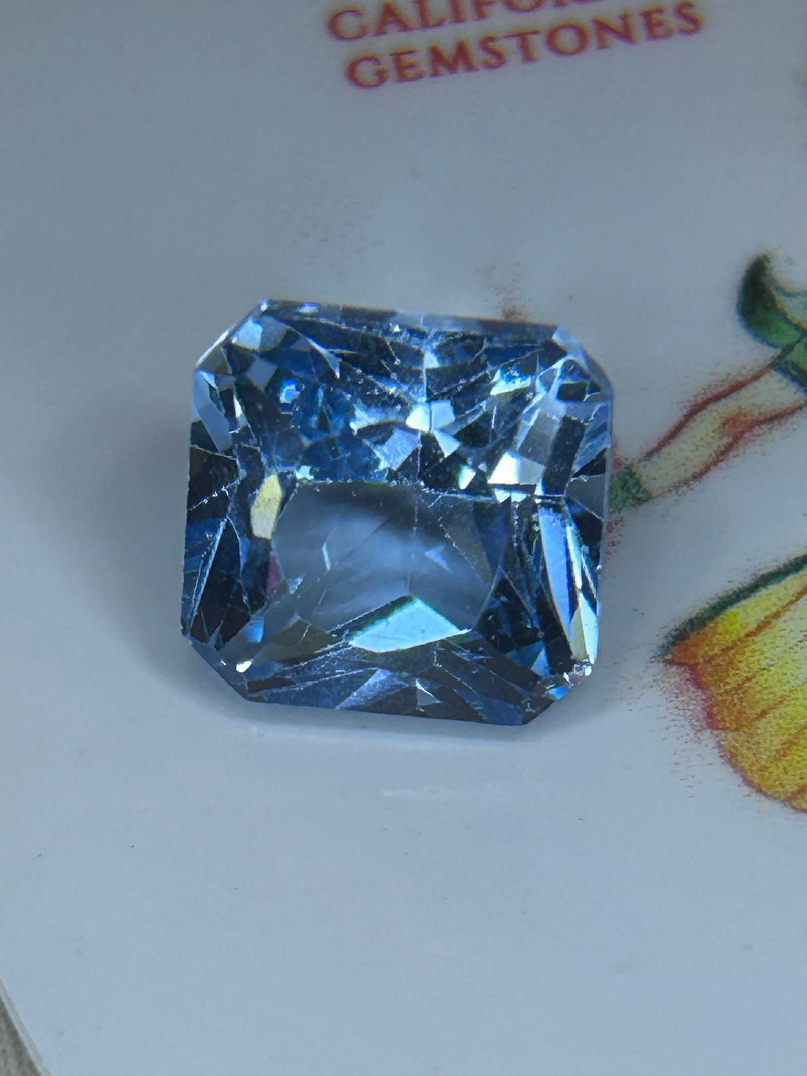 13.Carat ----Natural Brazilian Blue Aquamarine ---- Asscher Cut (1 of 3)
