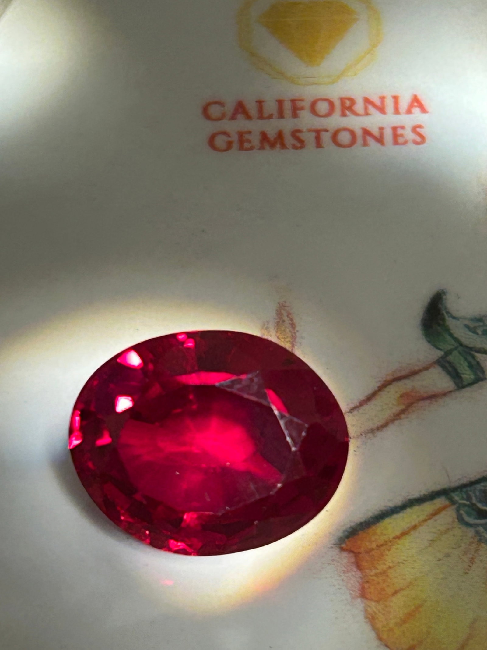 13.90 Carat ---- Natural Mozambique Blood Ruby ---Brilliant Oval Cut: It features a vibrant, deep red "pigeon's blood" hue, strong brilliance from facet craftsmanship, and high durability. High transparency, and a sparkling faceted oval shape that maximizes light reflec