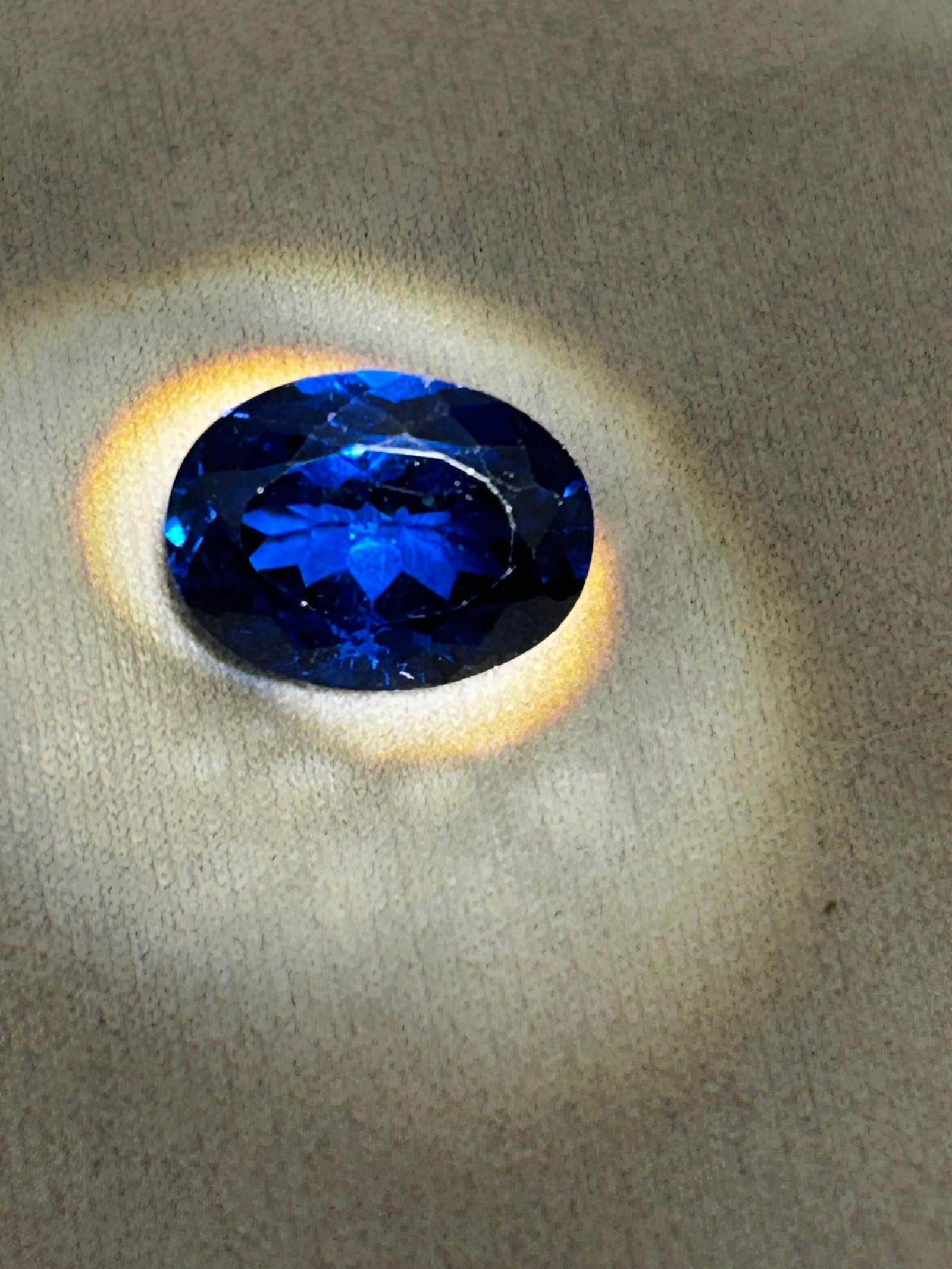 3.85 Carat ---- Natural Tanzanite --- Oval Cut: Characterized by its intense pleochroism—displaying vibrant shifts between rich blue, violet, and purple hues. Sourced exclusively from the Merelani Hills in Tanzania, this size represents a rare