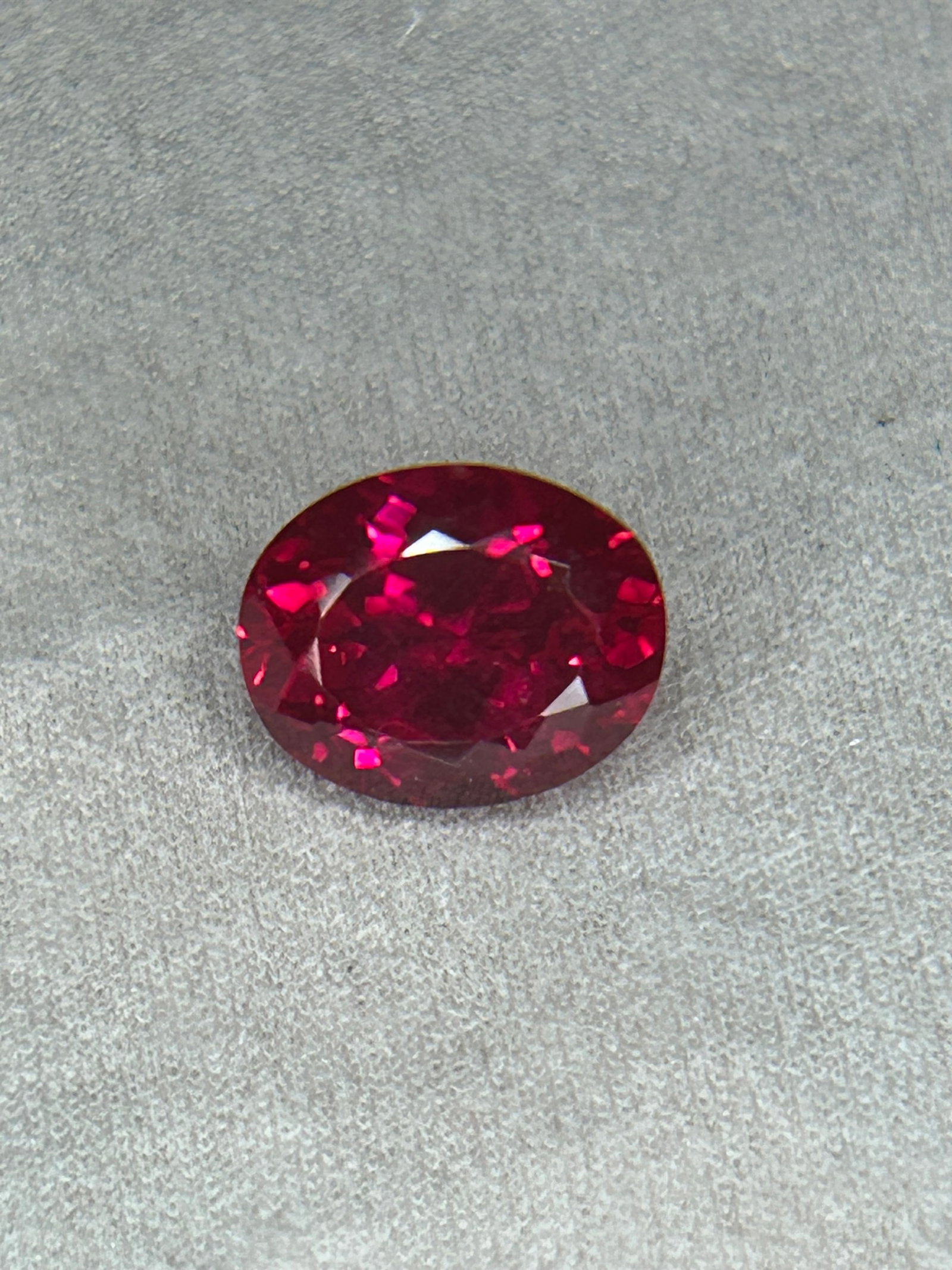 4.00 Carat ---- Natural Mozambique Ruby --- Oval Cut: Highly coveted for their vivid saturation, these stones are renowned for rich, pure red or slightly purplish-red hues. Their classic oval cut maximizes both brilliance and carat weight retention.