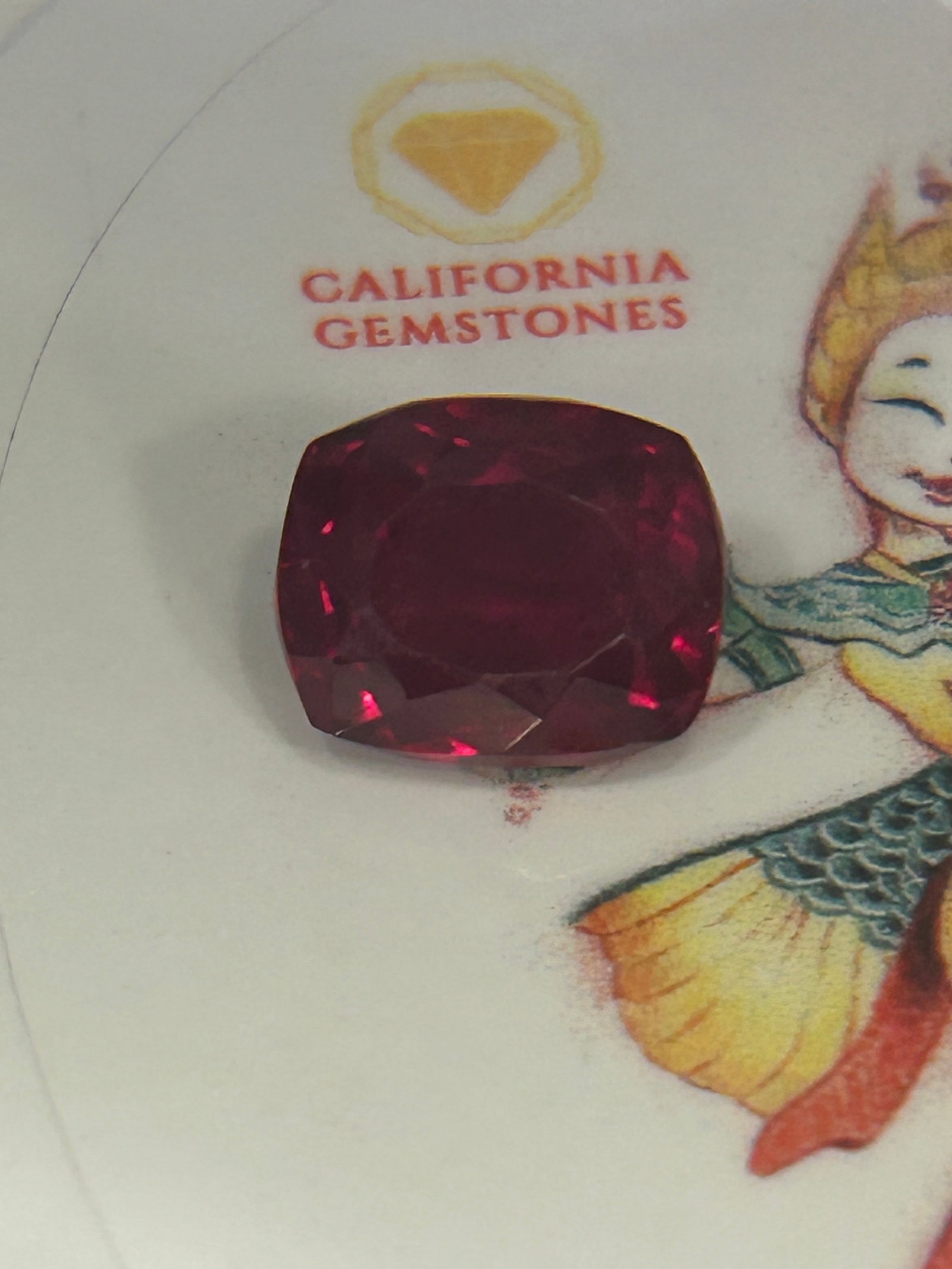7.5 Carat ---- Blood Red Ruby --- Cushion Cut - 3