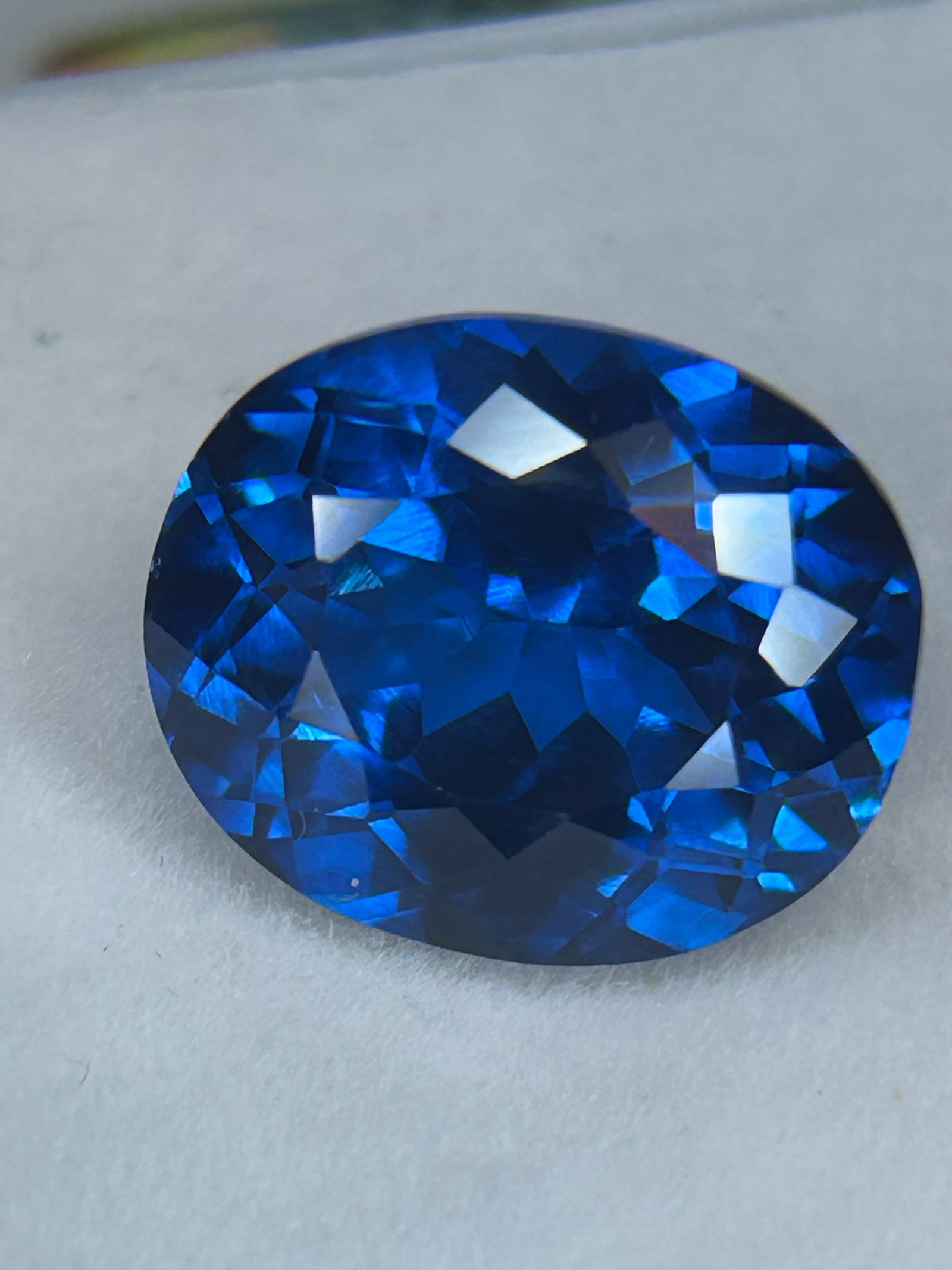 13 Carat ---- Brazilian Aquamarine ---- Oval Cut: A high tier gemstones, deep, rich blue. Transparent, blue beryl gemstone prized for its high brilliance and elegant curved shape.