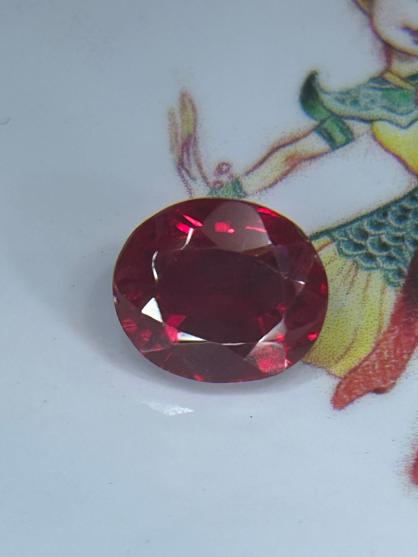 9.90 Carat ---- Red Ruby ---- Oval Cut - 2