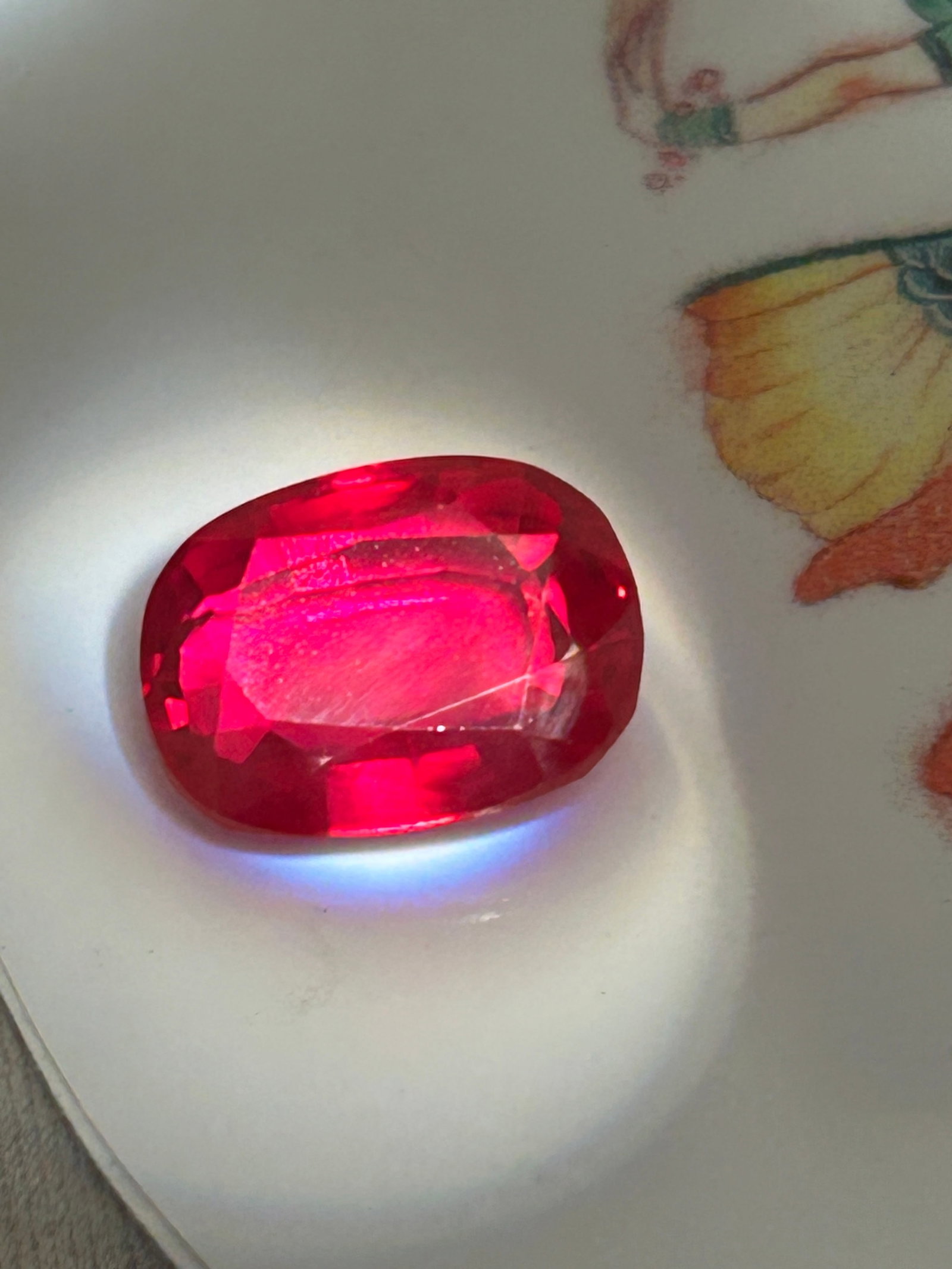 6 Carat ---- Natural Mozambique Blood Ruby ---- Oval Cut (1 of 3)
