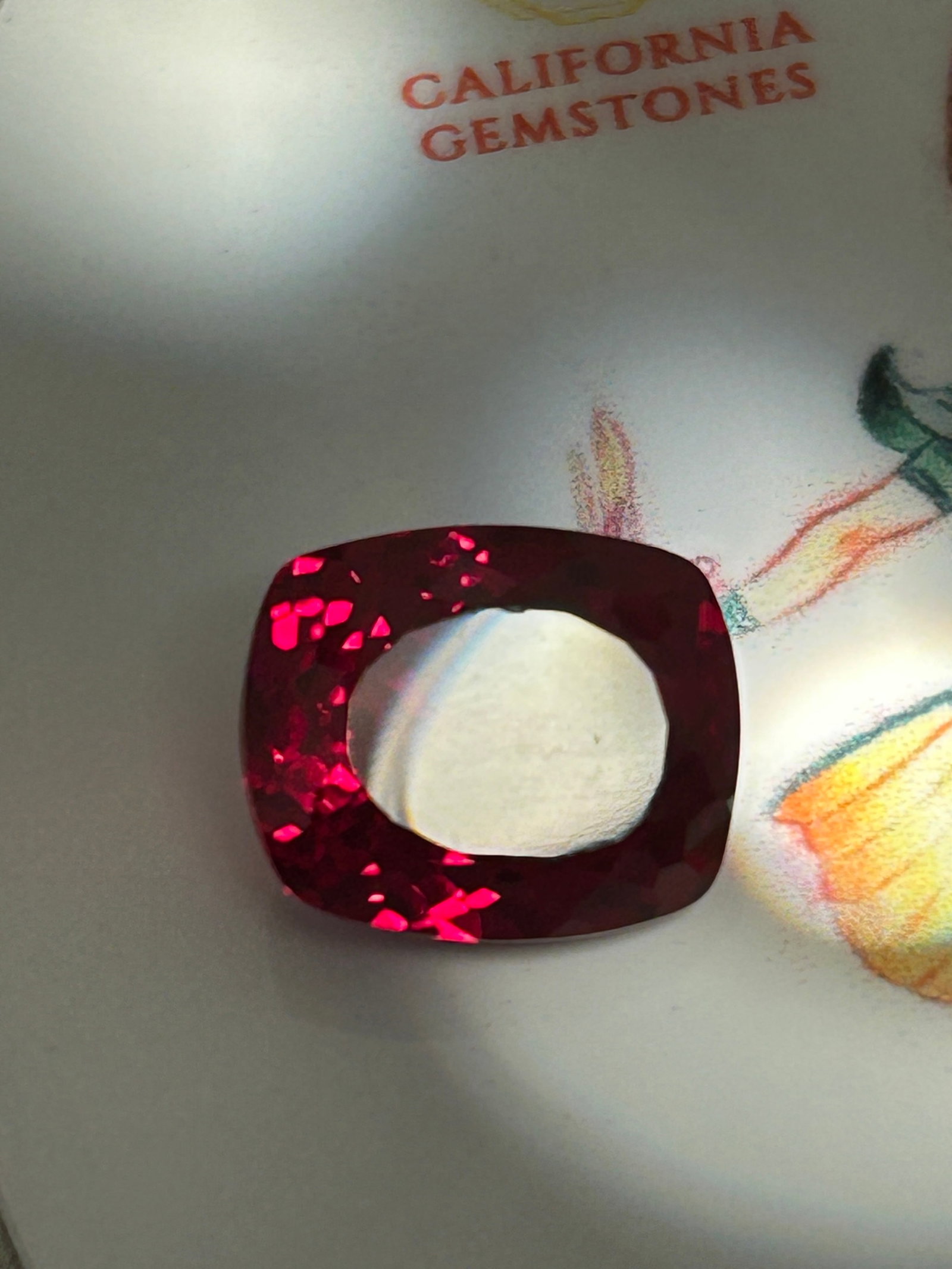 9.65 Carat Natural Myanmar Ruby Mixed Cushion Cut (1 of 3)