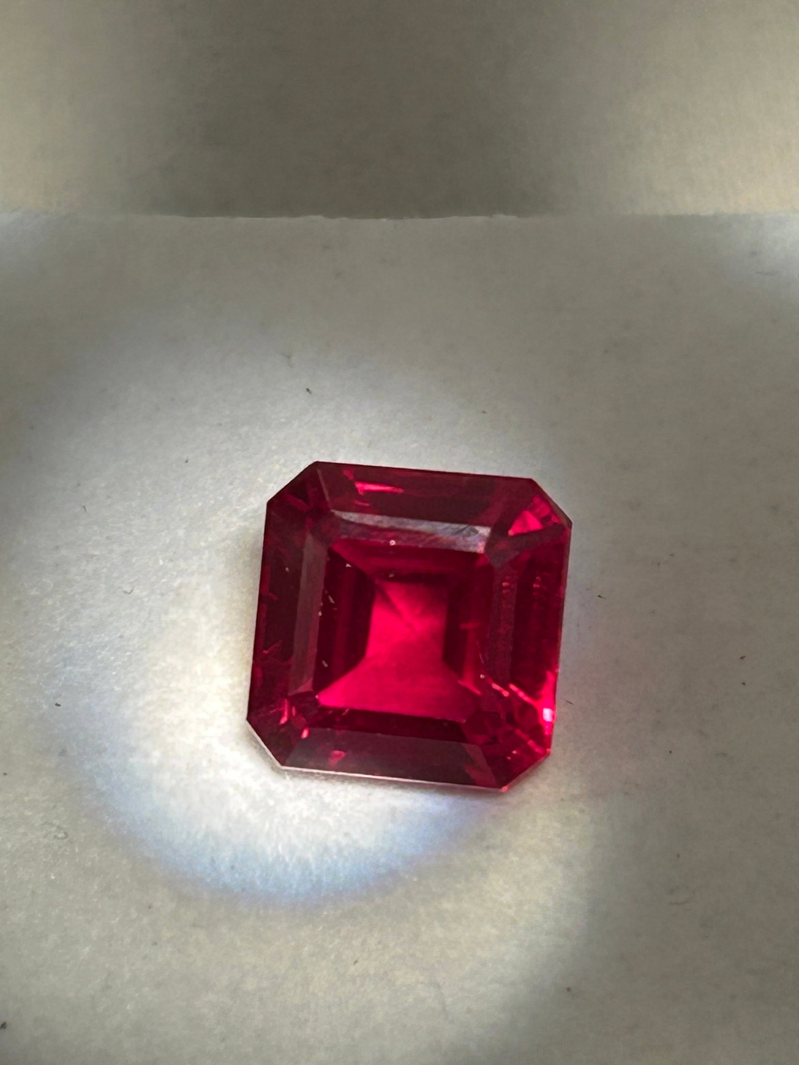 9 Carat --- Natural RUBY---- Asscher Cut - 2