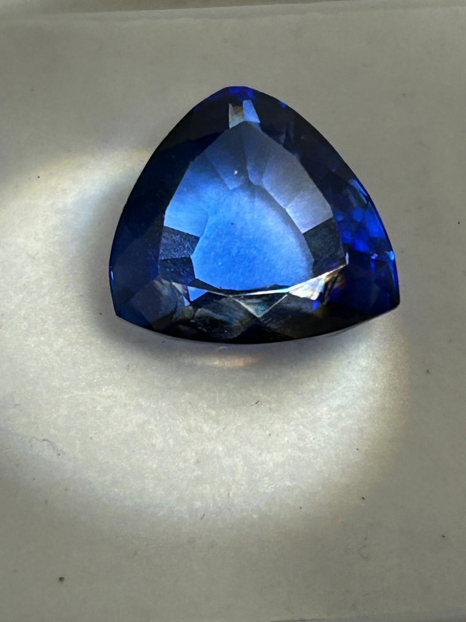 12.0 Carat --- Blue Sapphire --- Trillion cut (1 of 2)
