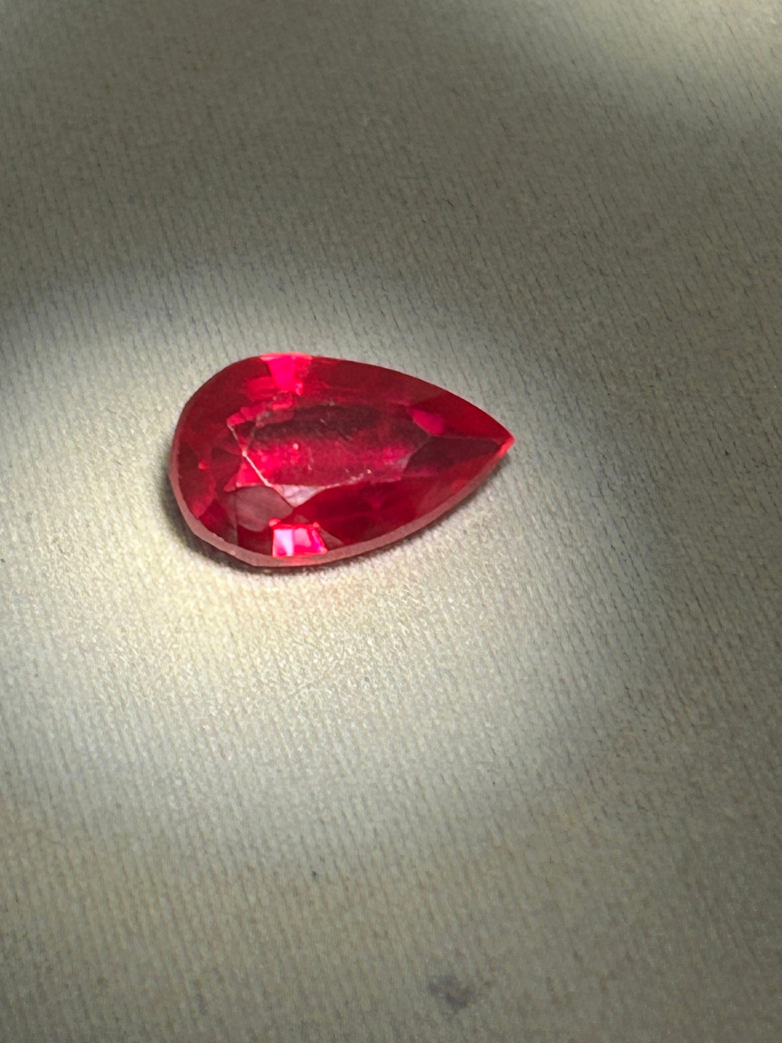 5.90 Carat ---- Natural Myanmar Ruby ---- Pear Cut - 2