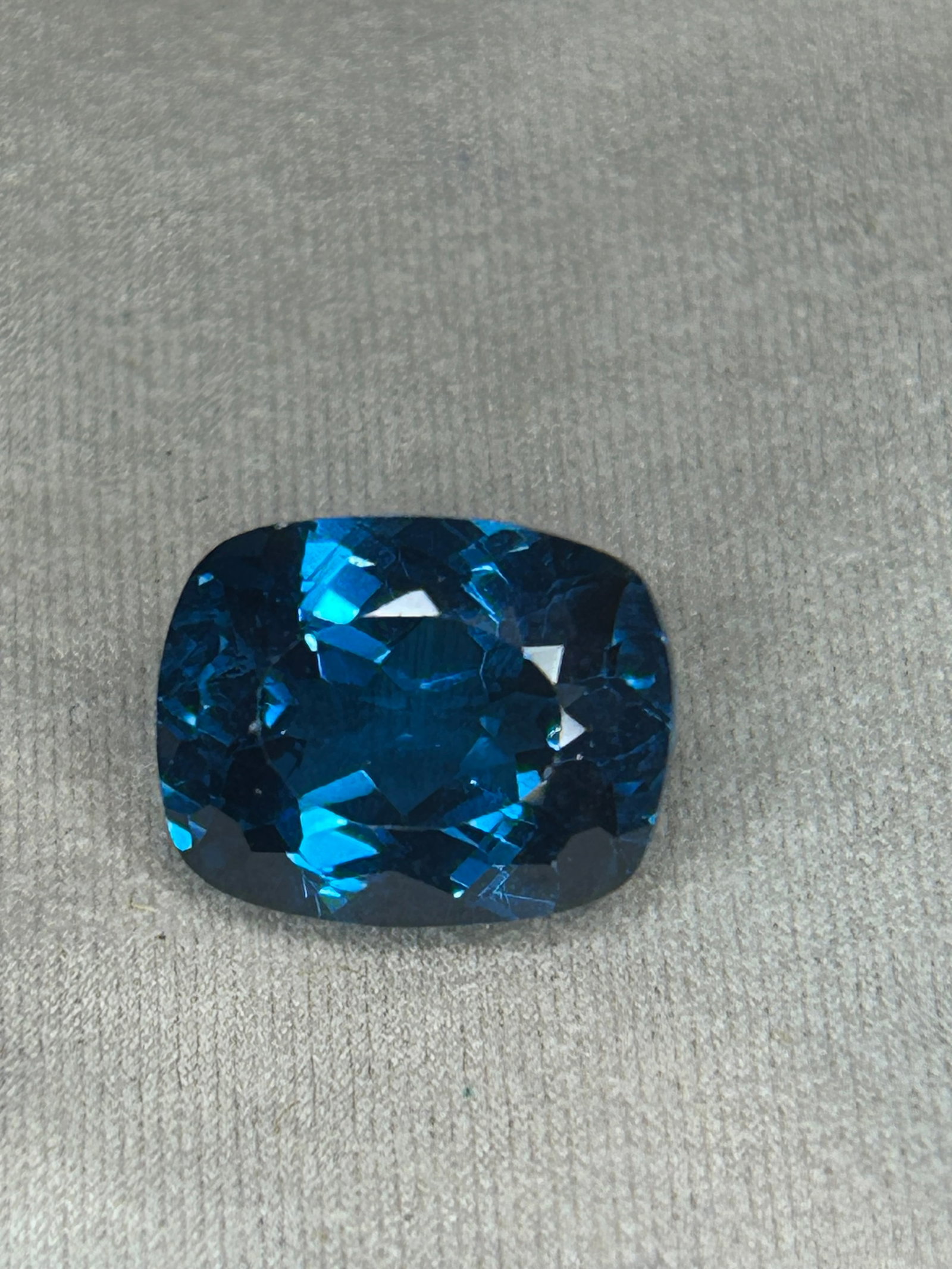 7.55 Carat Natural Namibian Jeremejevite Cushion Cut Certified (1 of 4)