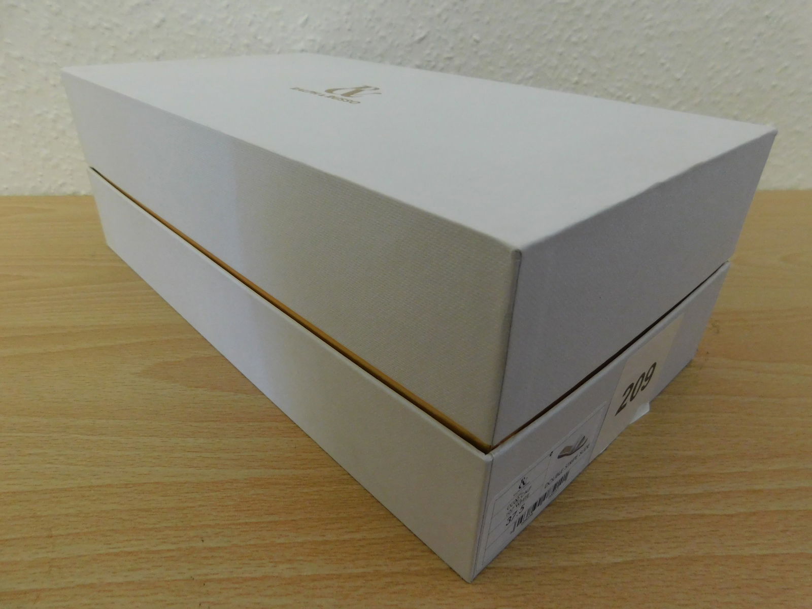 Pair of Ralph & Russo Double-Stripe Slide Sandals, Fabric Calf, White, With Box & Dust Bags. EU Size - 3