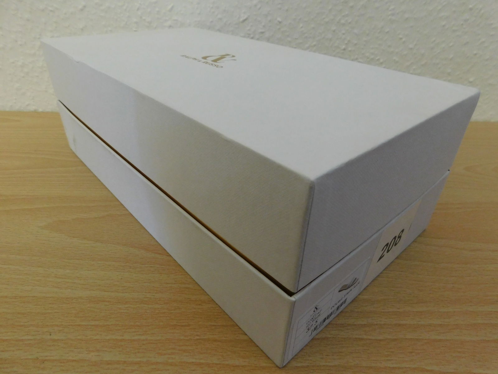 Pair of Ralph & Russo Double-Stripe Slide Sandals, Fabric Calf, White, With Box & Dust Bags. EU Size - 3