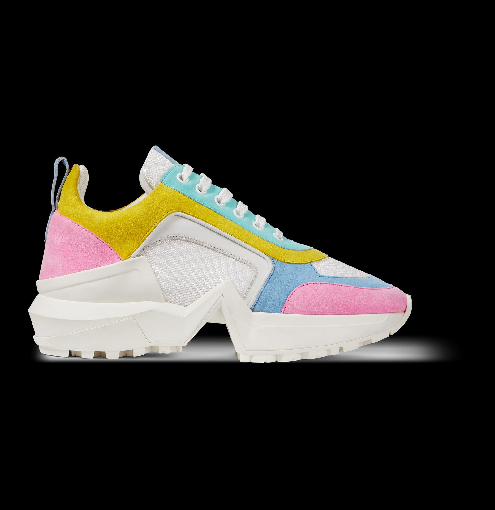 Pair of Ralph & Russo 4.0 Runner Sneakers, Suede Fabric, Multicolour, With Box & Dust Bags. EU Size: Pair of Ralph & Russo 4.0 Runner Sneakers 23002, Suede Nylon, Multicolour, With Box & Dust Bags. EU Size 38.5. (RRP £595) Emblematic of the strong lines in modern ar