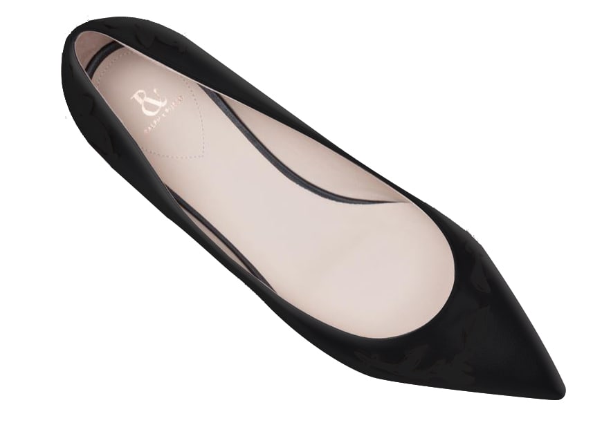 Pair of Ralph & Russo Ballerina Pointed Toe Pumps, Black, With Box & Dust Bags. EU Size 36. - 2